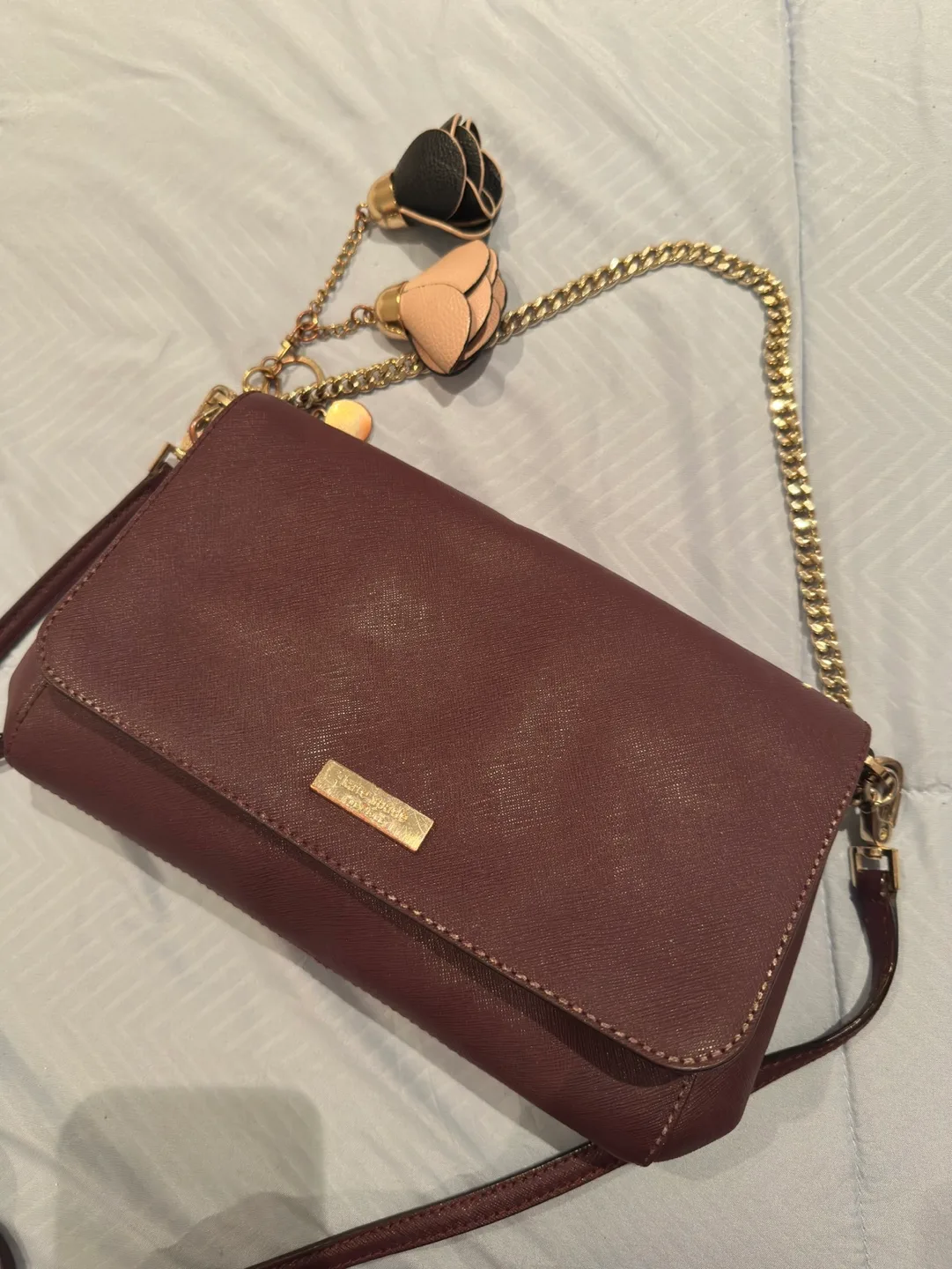 Kate Spade New York purple Crossbody Bag with Flower Charms thumbnail