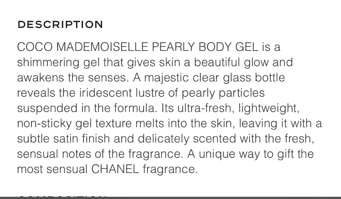 Chanel Coco Mademoiselle Pearly Body Gel - photo 2