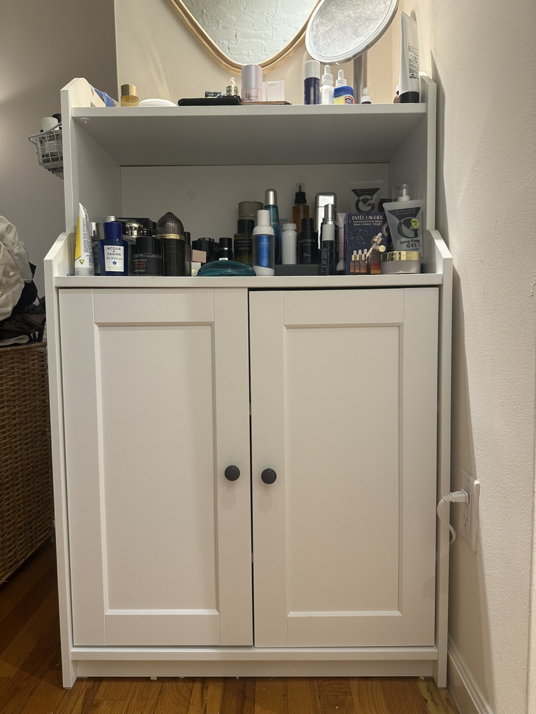White Cabinet with 2 Doors
