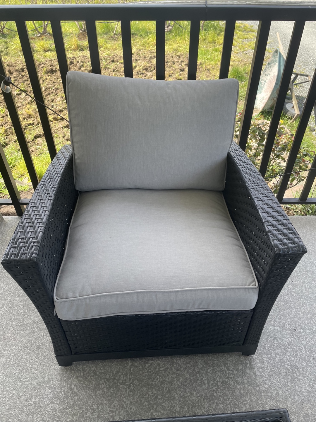 4-Piece Outdoor Patio Conversation Set with fireplace - photo 4