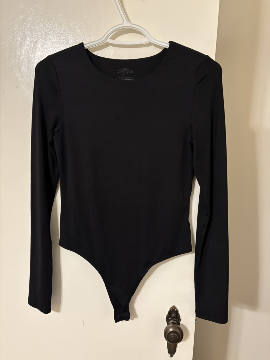 Black Long Sleeve Bodysuit - Size M/M