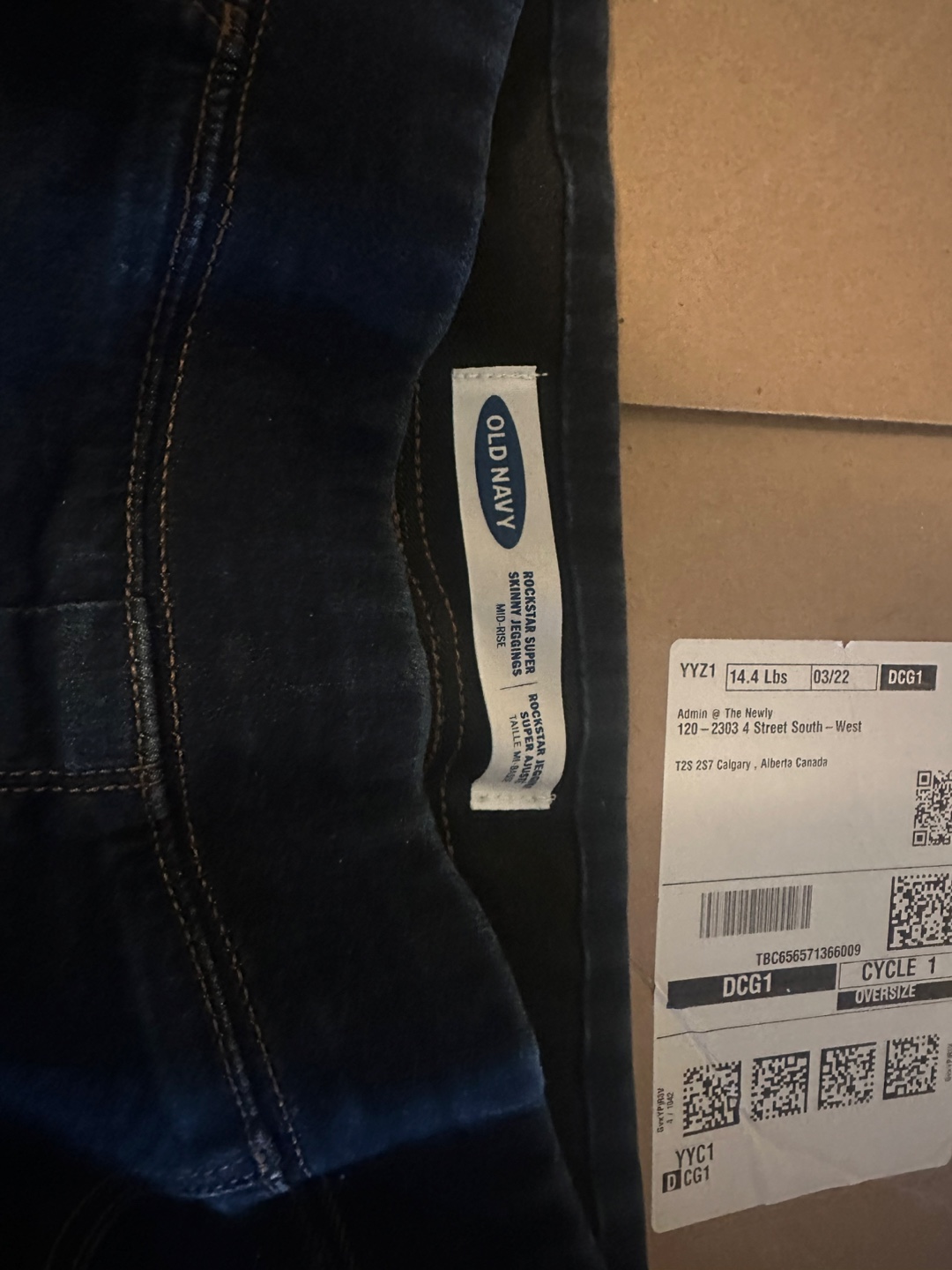 Old Navy Dark Wash Jeggings Size 14 - photo 2