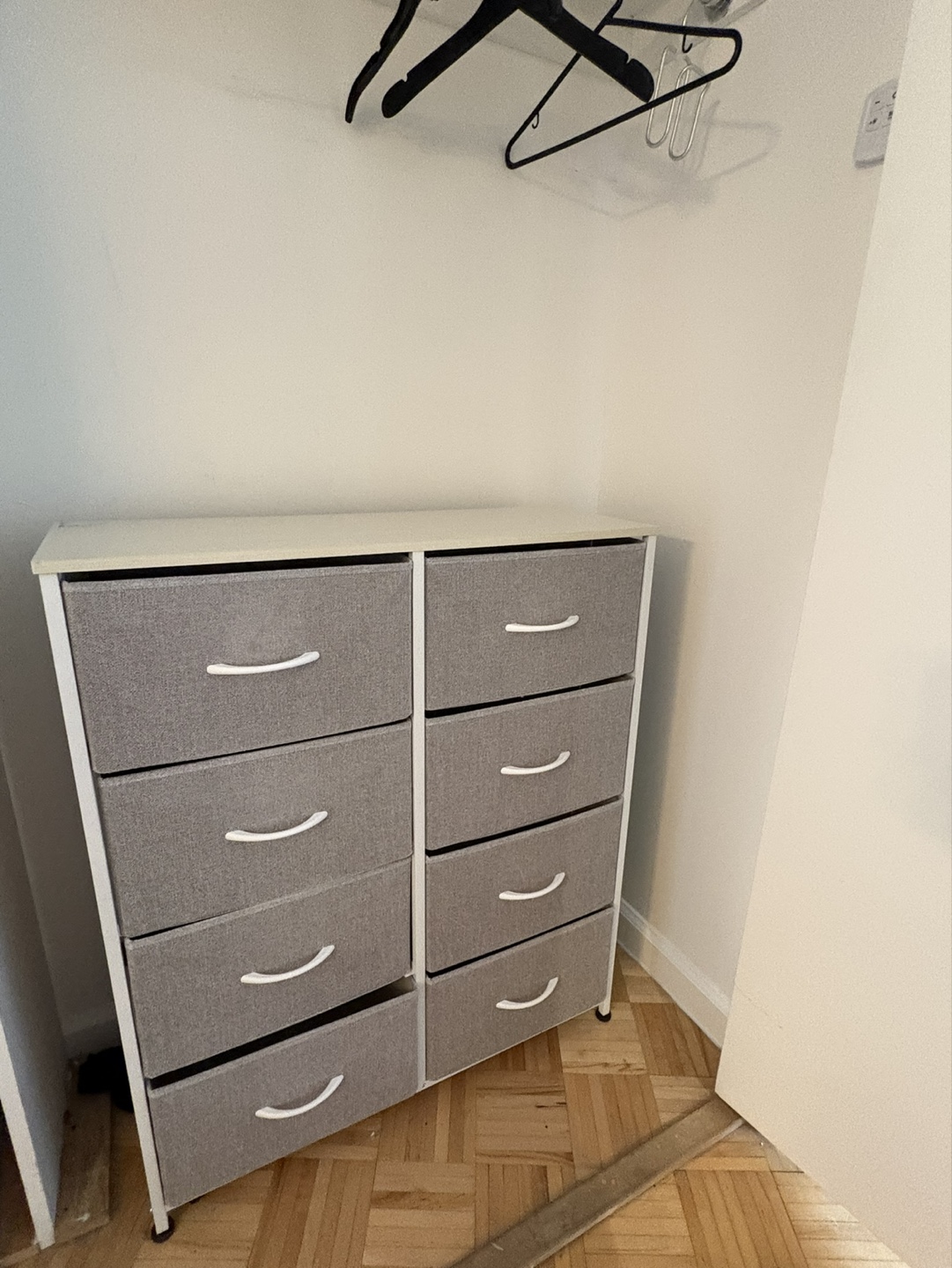 8-Drawer Fabric Dresser Light Grey - photo 2
