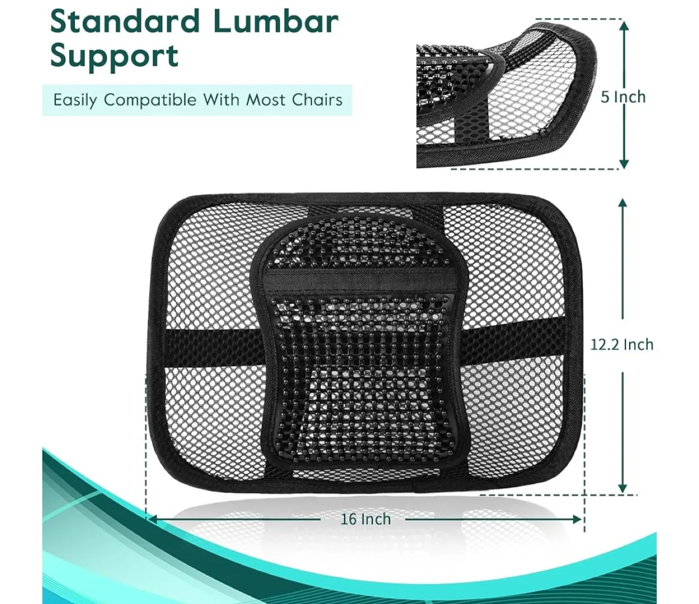 Ergonomic Lumbar Support Backrest for Chairs image indicator(2)