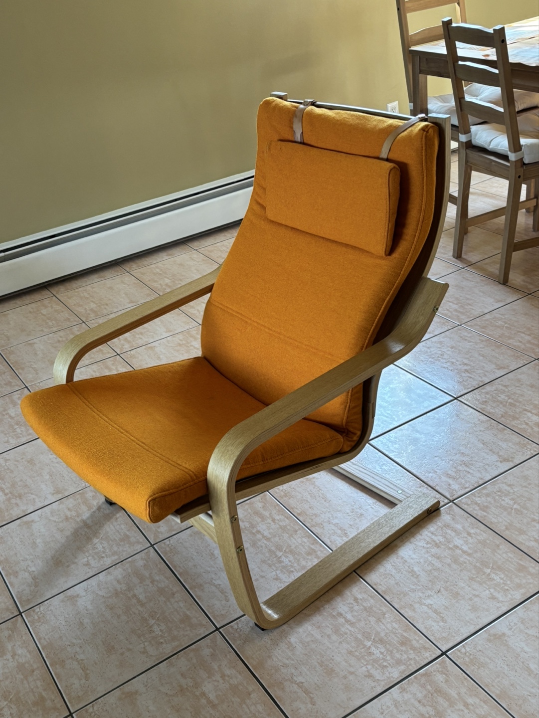 IKEA STRANDMON Wing Chair - Orange
