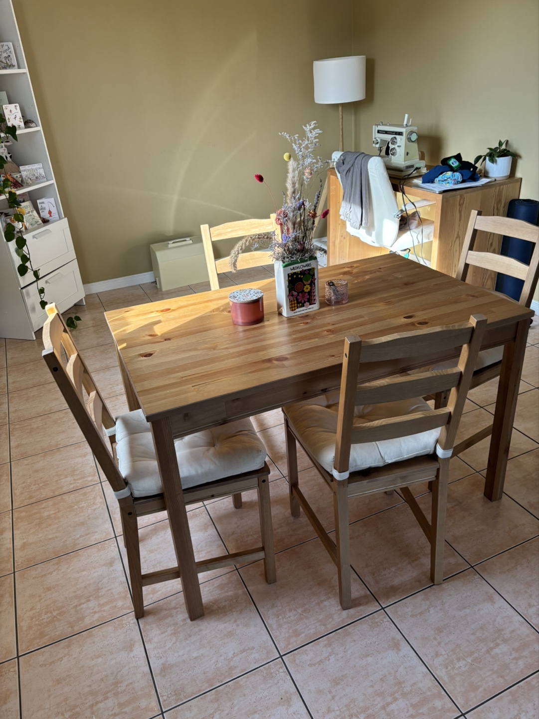 IKEA Ingatorp Table and Chairs Set