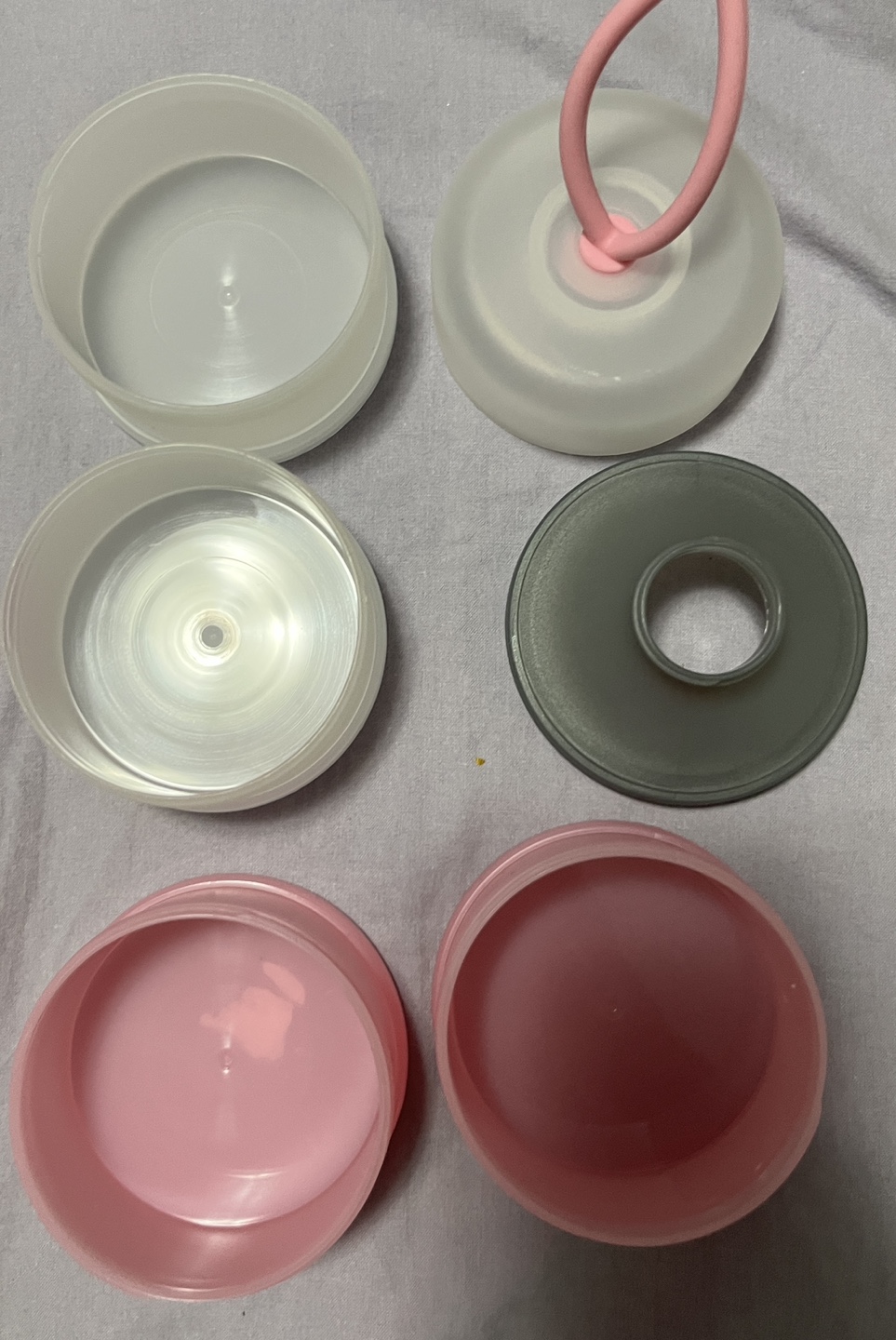 Pink & Grey Stackable Formula Dispenser - photo 2