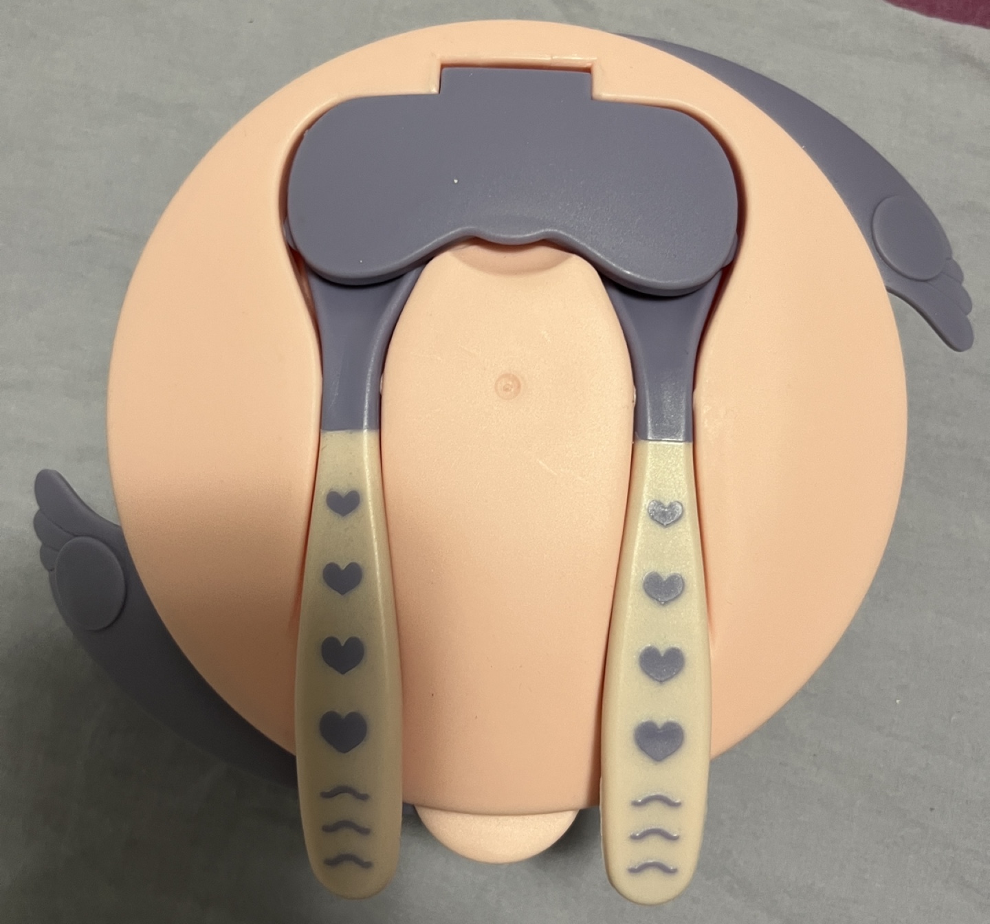 Baby Double Layer Bowl with Spoon and Fork