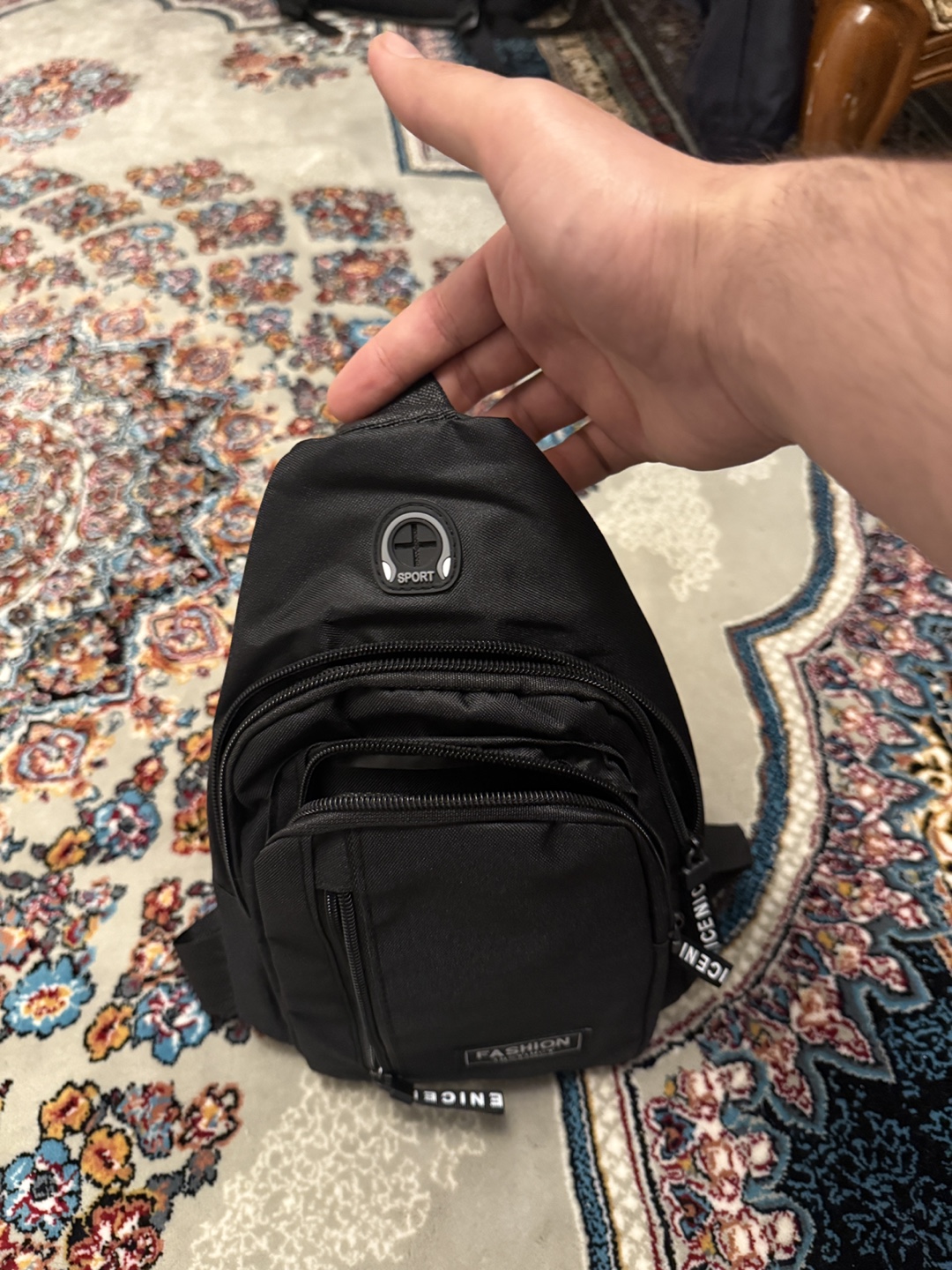 Black Sling Bag - Small - photo 3