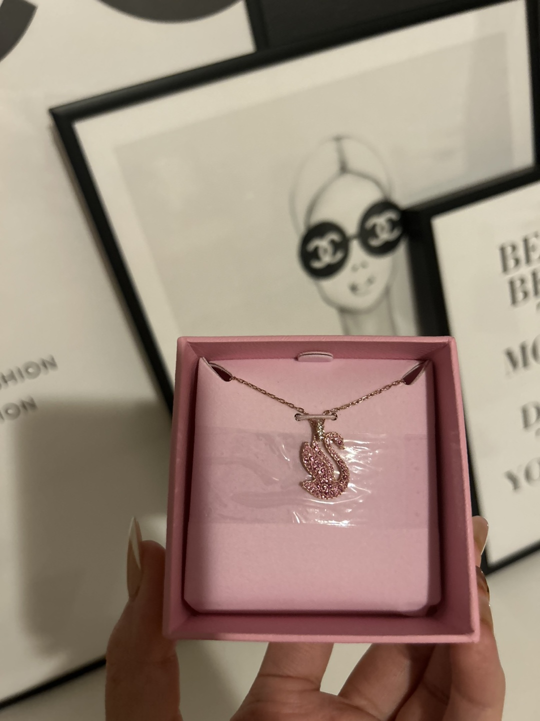 Swarovski Swan Necklace