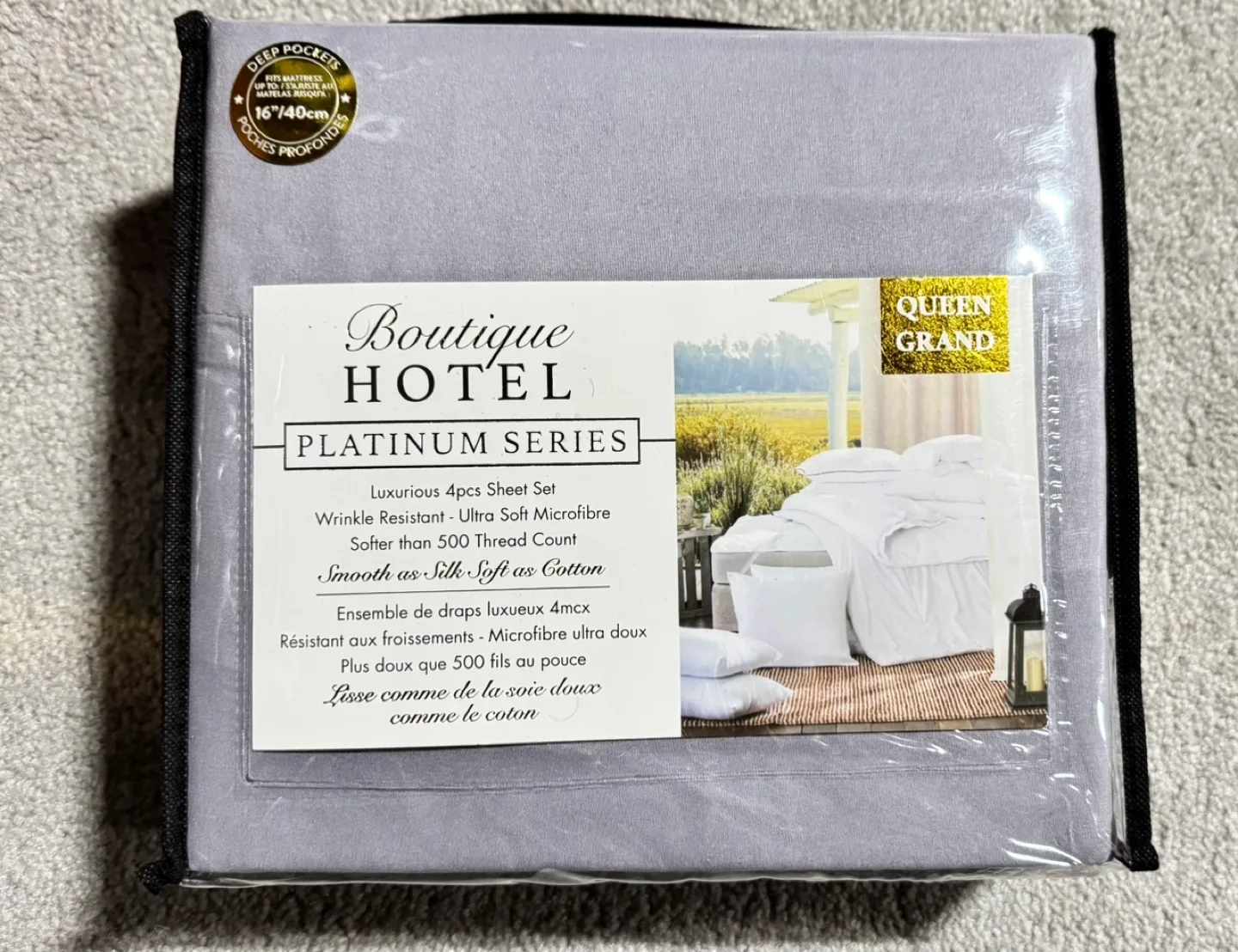 Queen Size Bed sheet sets- New in packing image indicator(2)