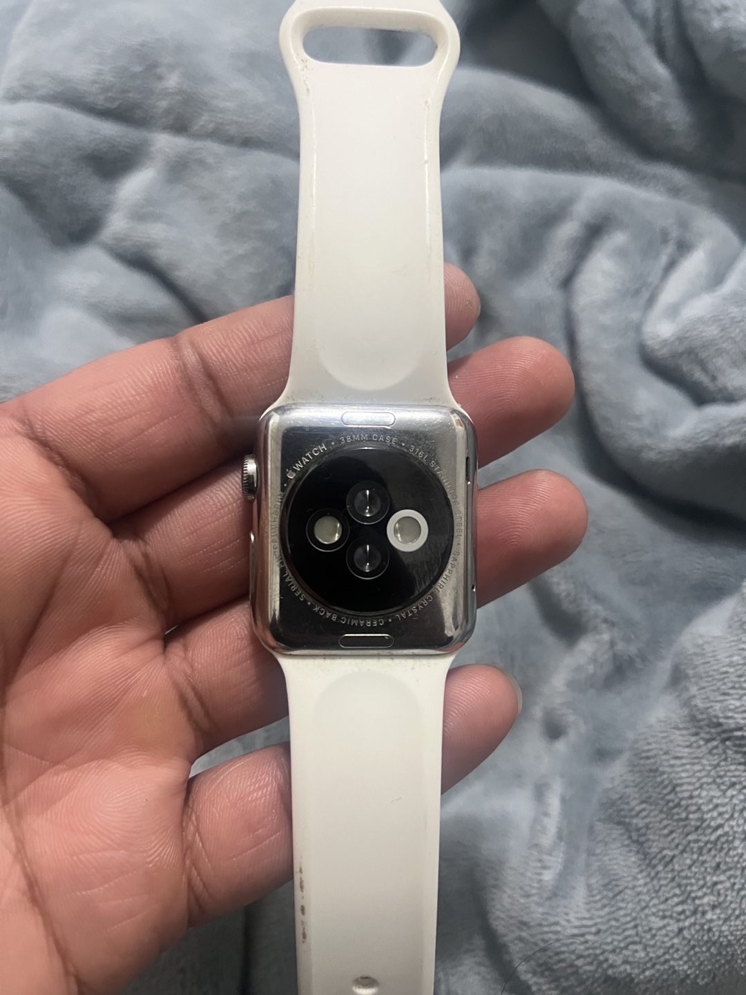 Series 1, 38mm,Stainless  Steel with White Sport Band - photo 4