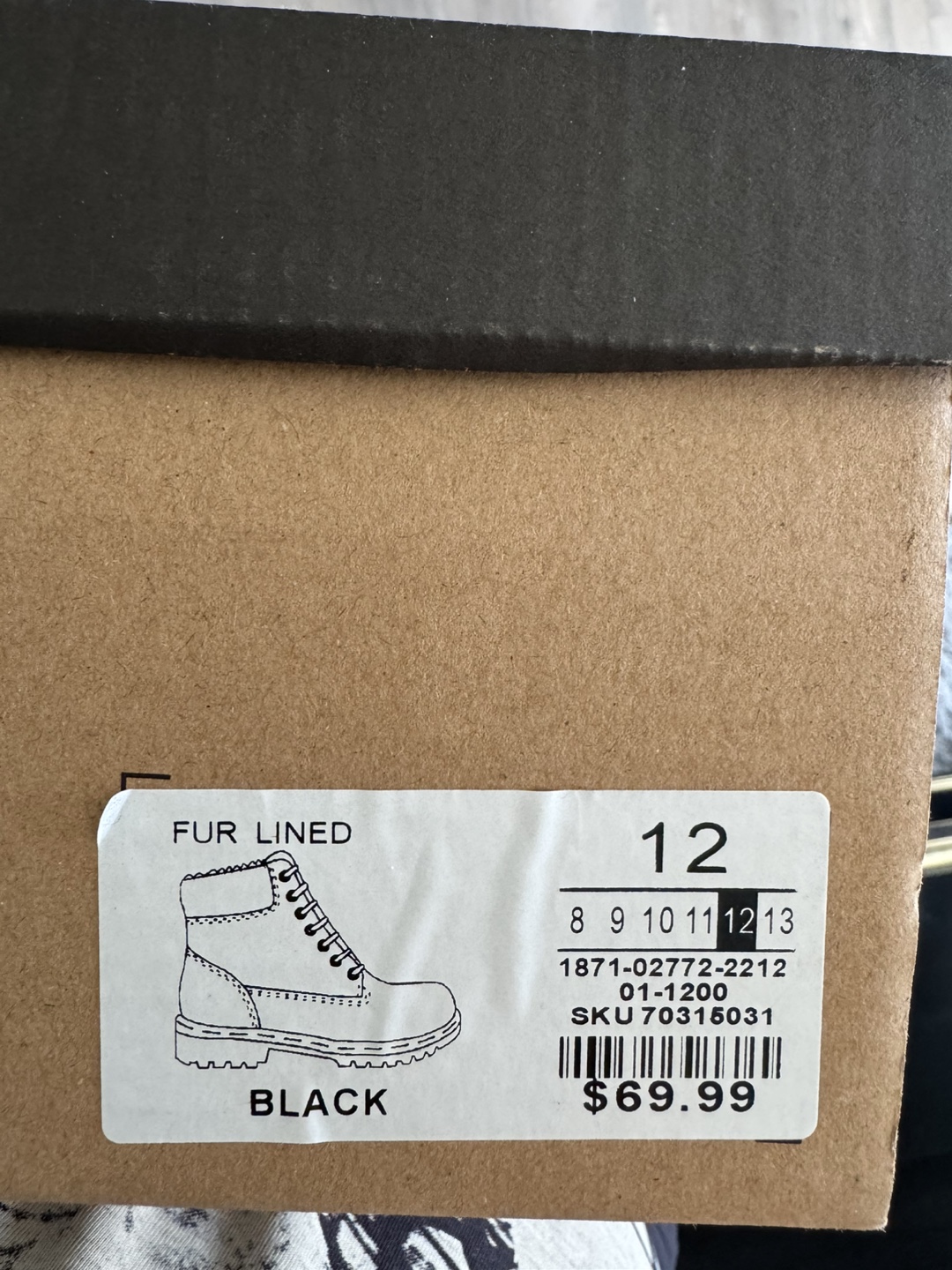 New Zoo York Men's Size 12 Black Fur-Lined Boots - photo 4