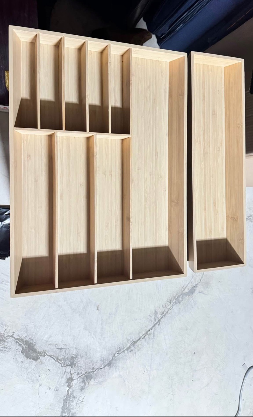 IKEA Bamboo Drawer Organizers - Set of Two