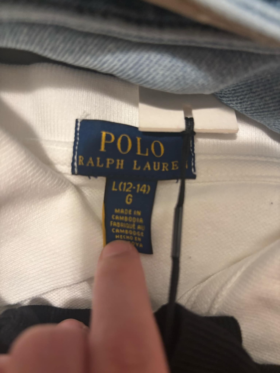 Polo Ralph Lauren Girls' White Polo Shirt Size L(12-14) - photo 2