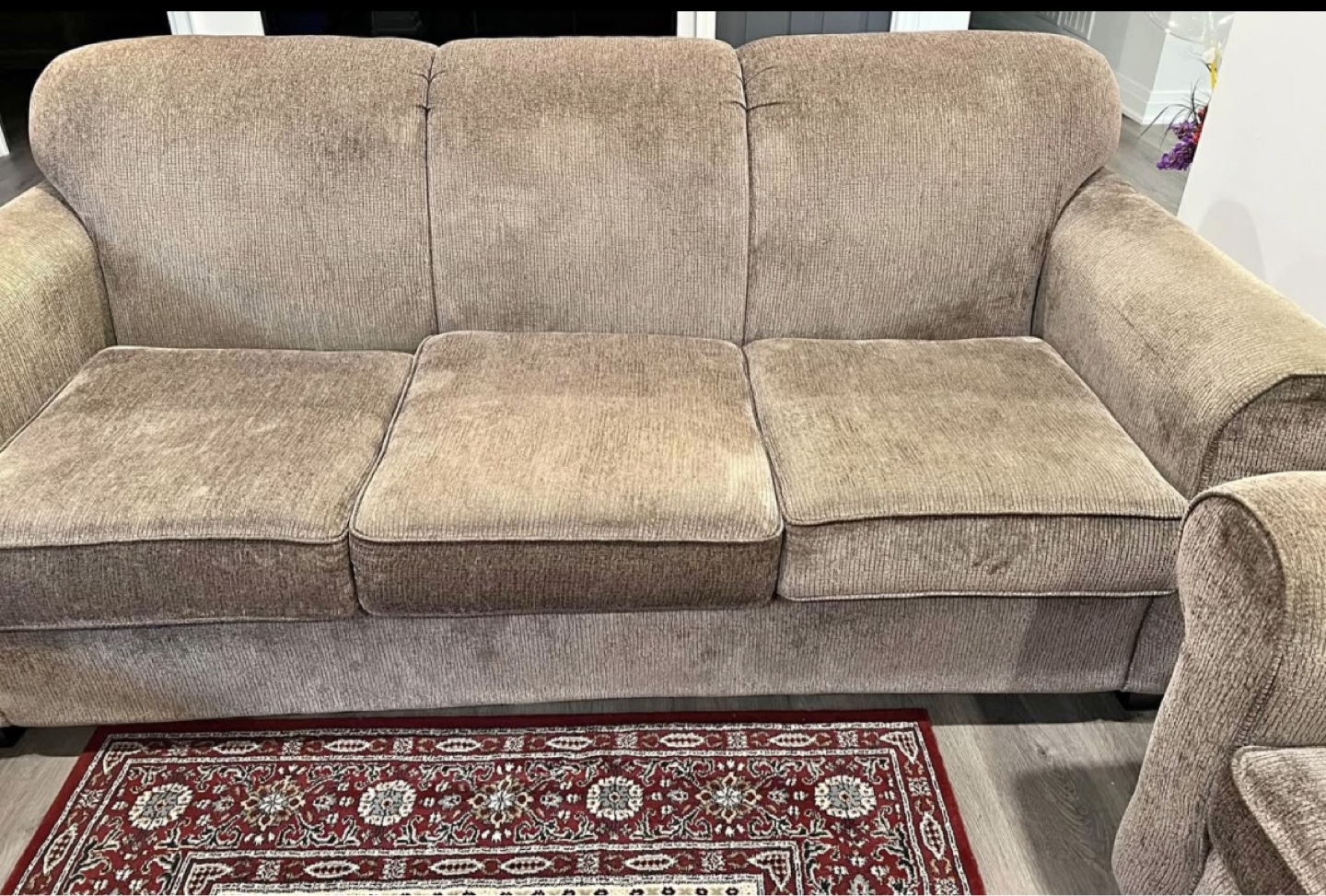 Brown Sofa Set - Loveseat, Sofa, and Armchair