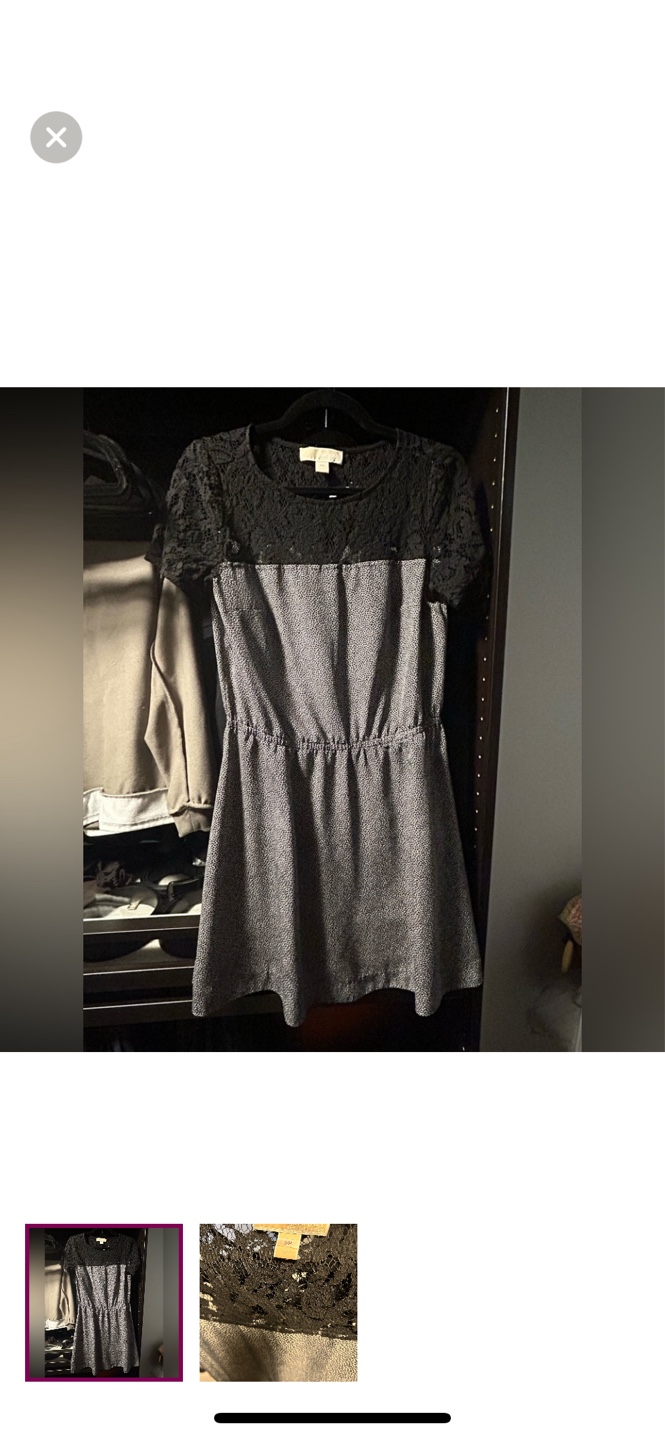 Michael Kors Lace and Tweed Dress, Size Small