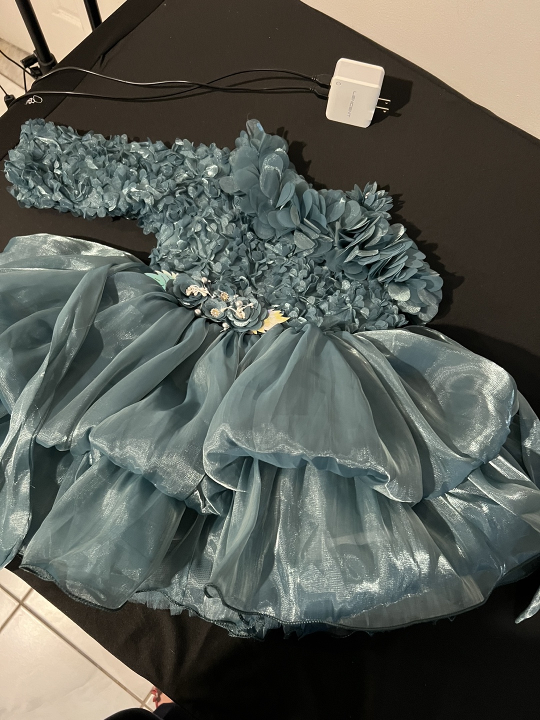 Two Gorgeous Girl's Dresses - Teal & White