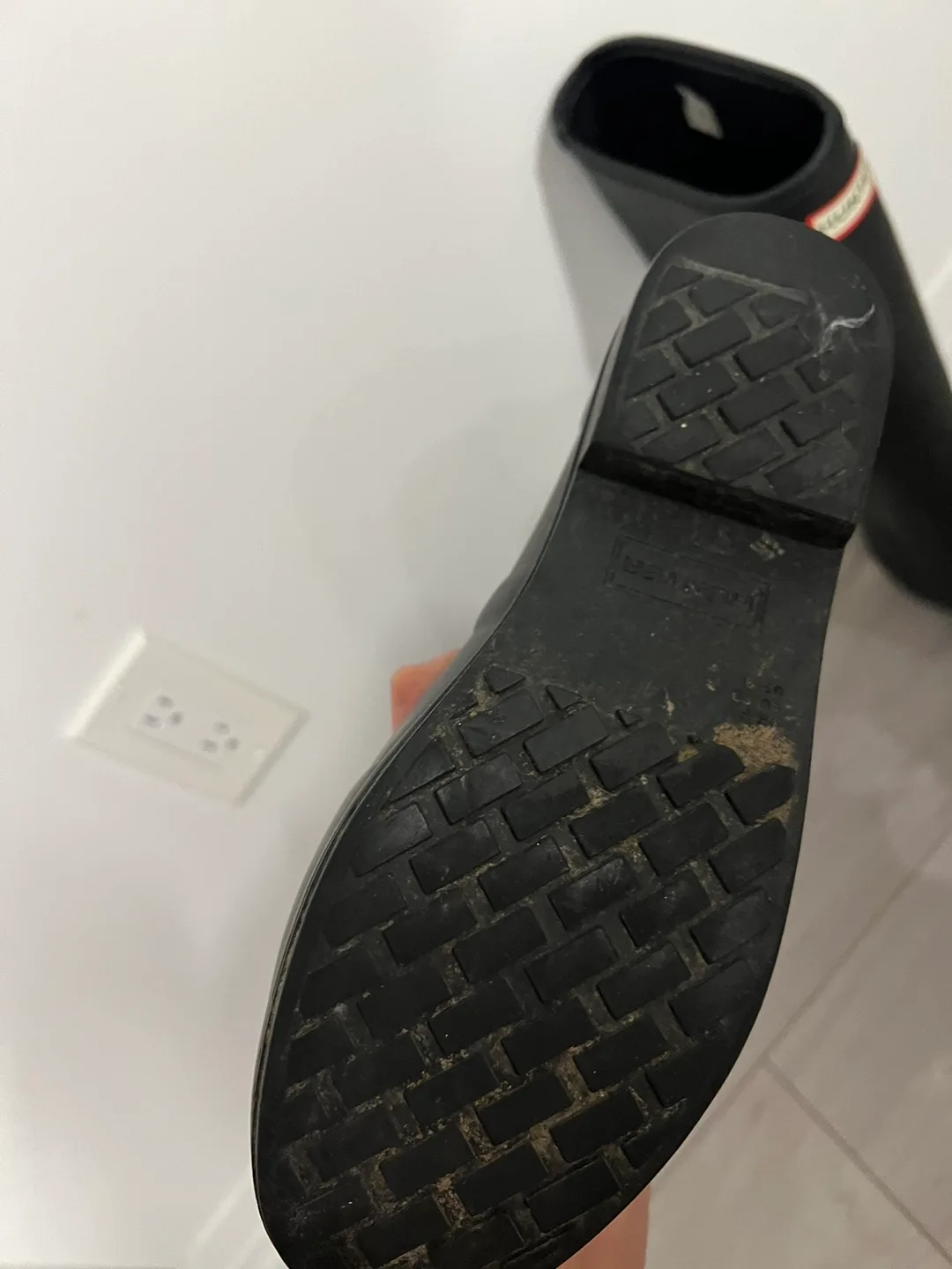 Hunter Original Tall Gloss Rain Boots - Black image indicator(2)