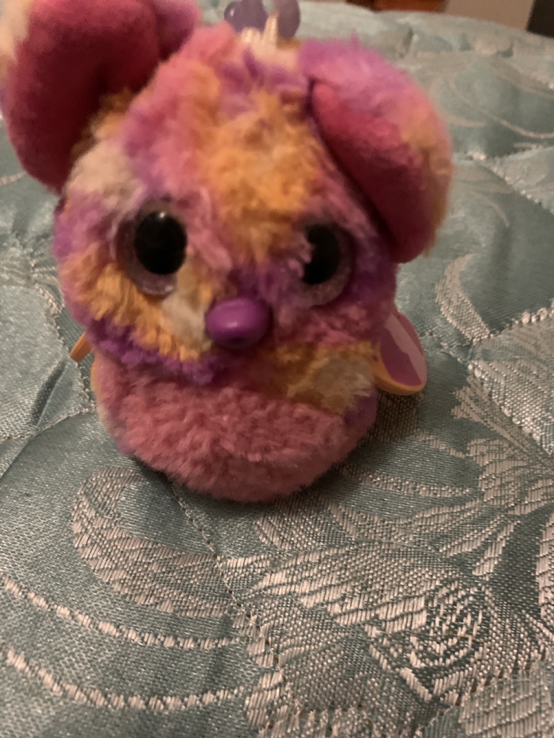 Fuzzy Multicoloured Keychain Plush