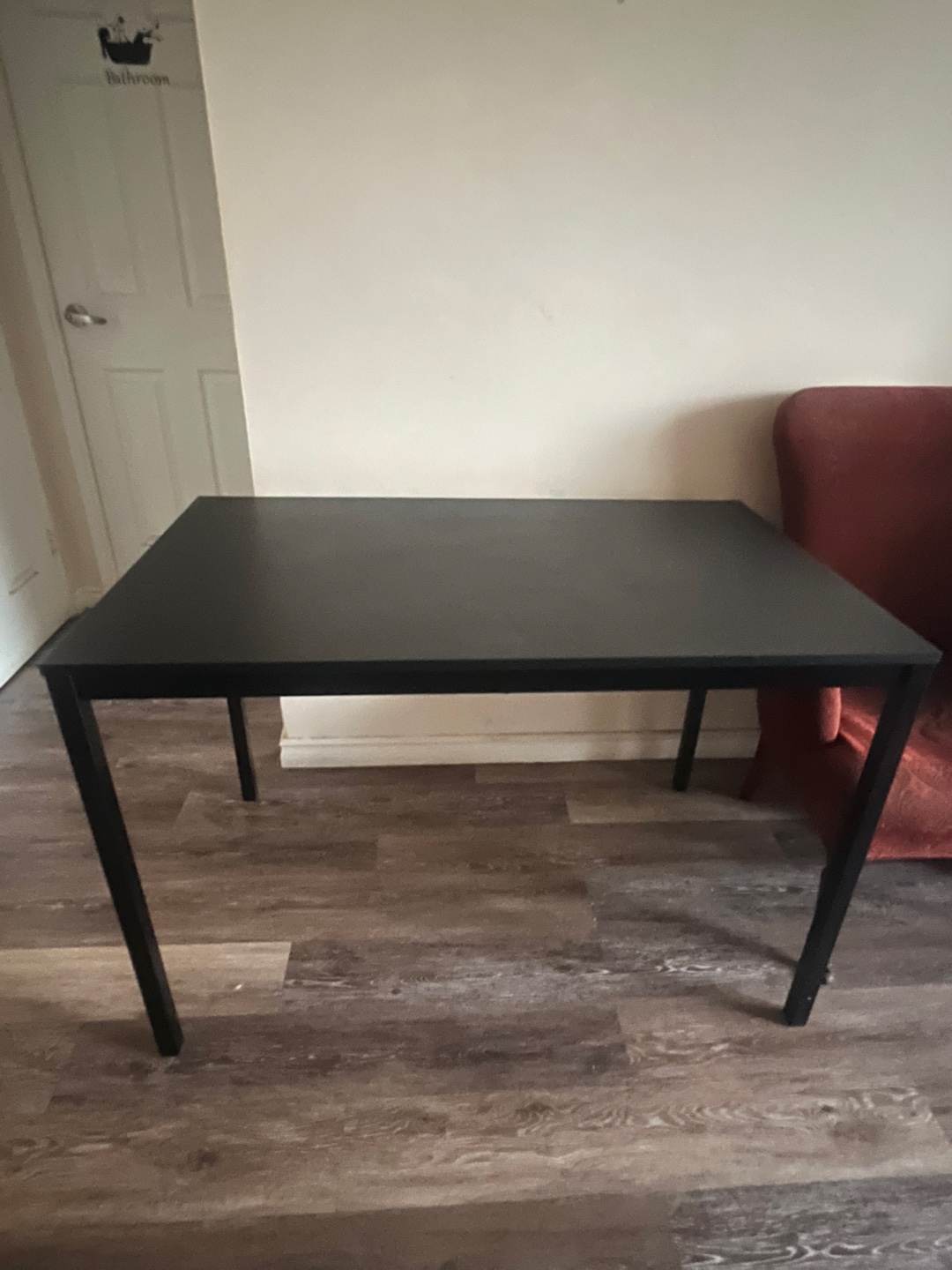 Black rectangular table by IKEA - photo 2