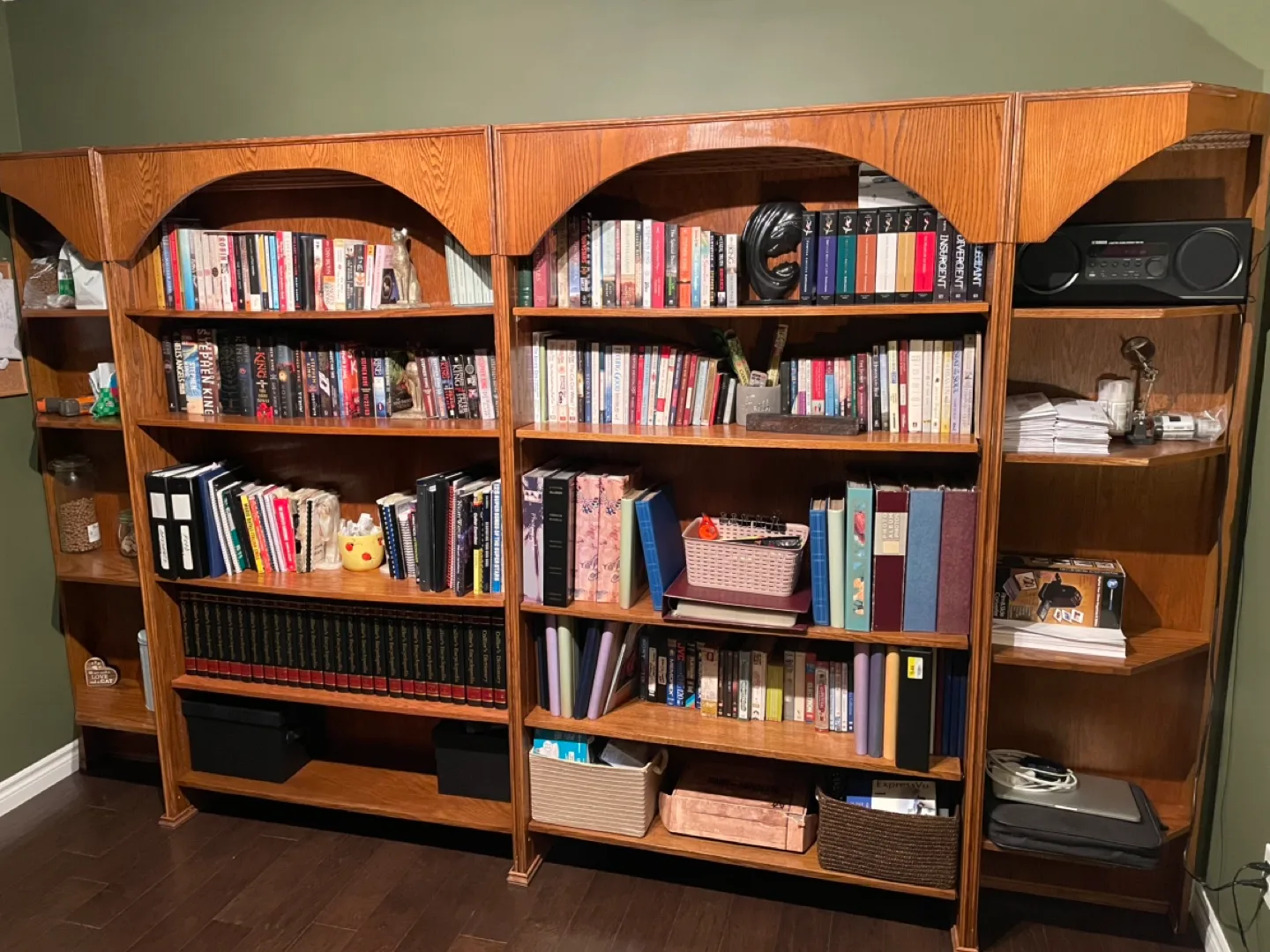 Large Wooden Bookcase - Double Unit thumbnail