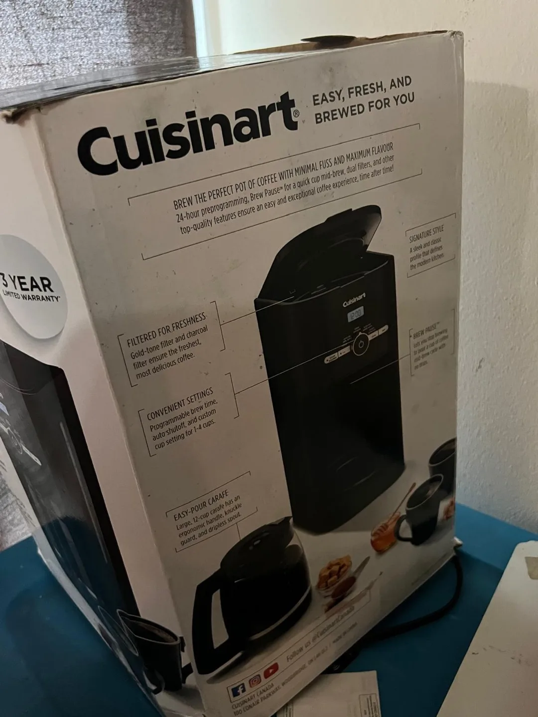 Cuisinart 12-Cup Classic Coffeemaker - Brand New in Box image indicator(2)