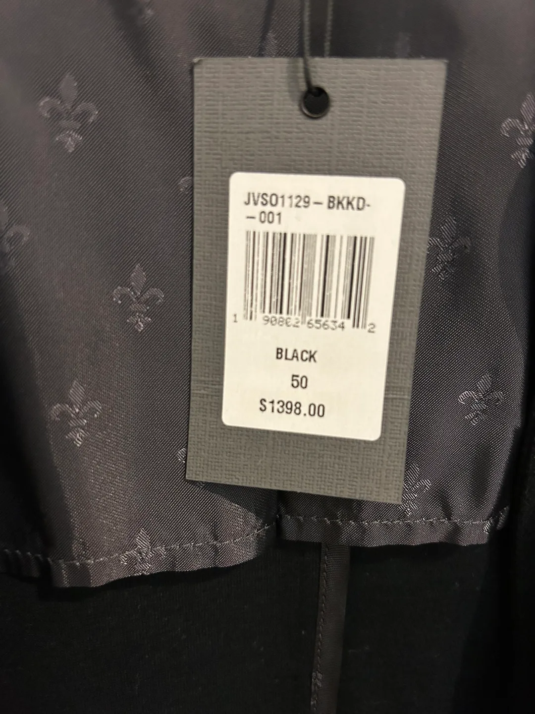 John Varvatos Men's Black Blazer, Size 50, BNWT image indicator(2)