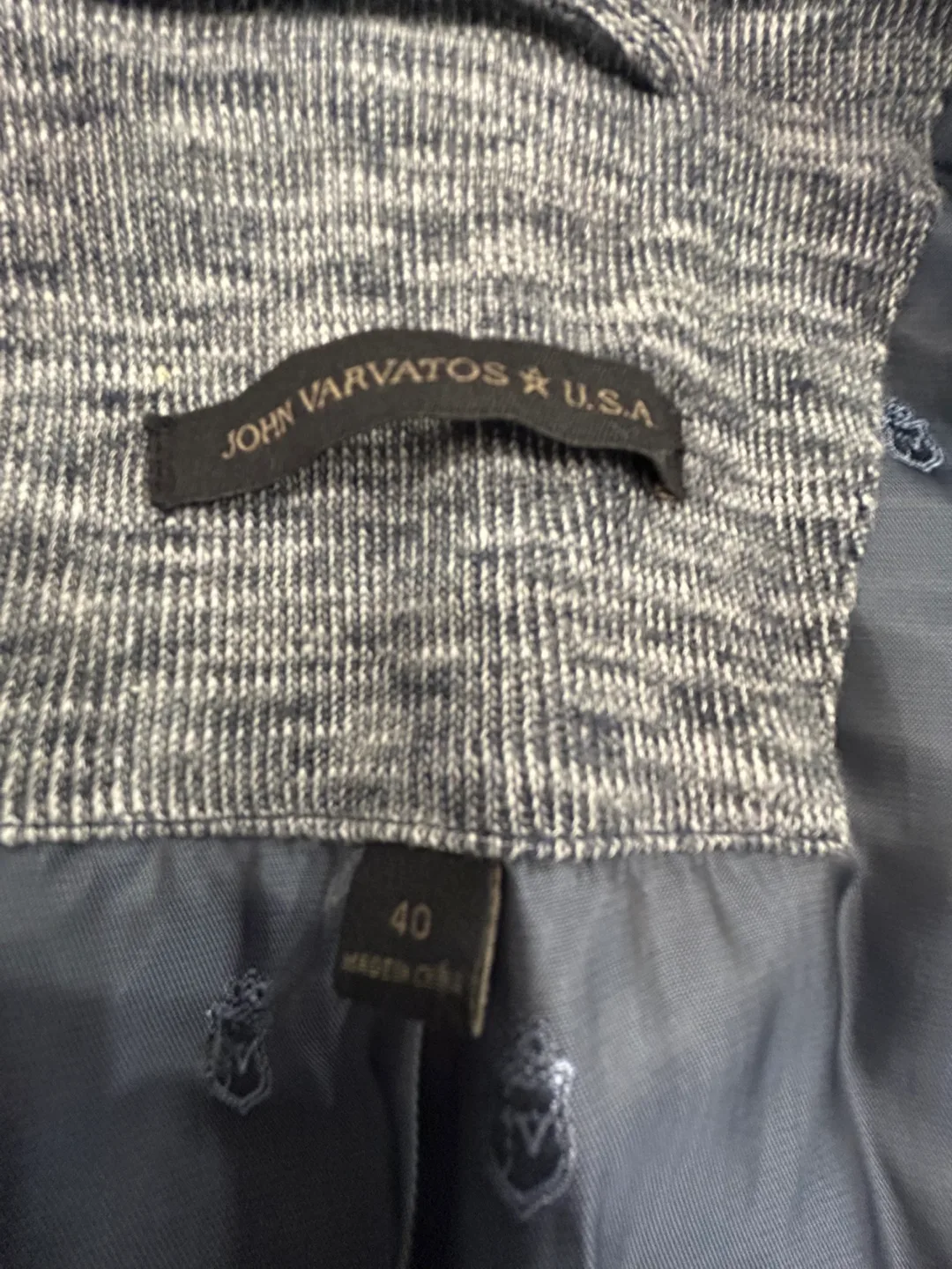 John Varvatos U.S.A. Men's Size 40 Knit Blazer Jacket image indicator(6)