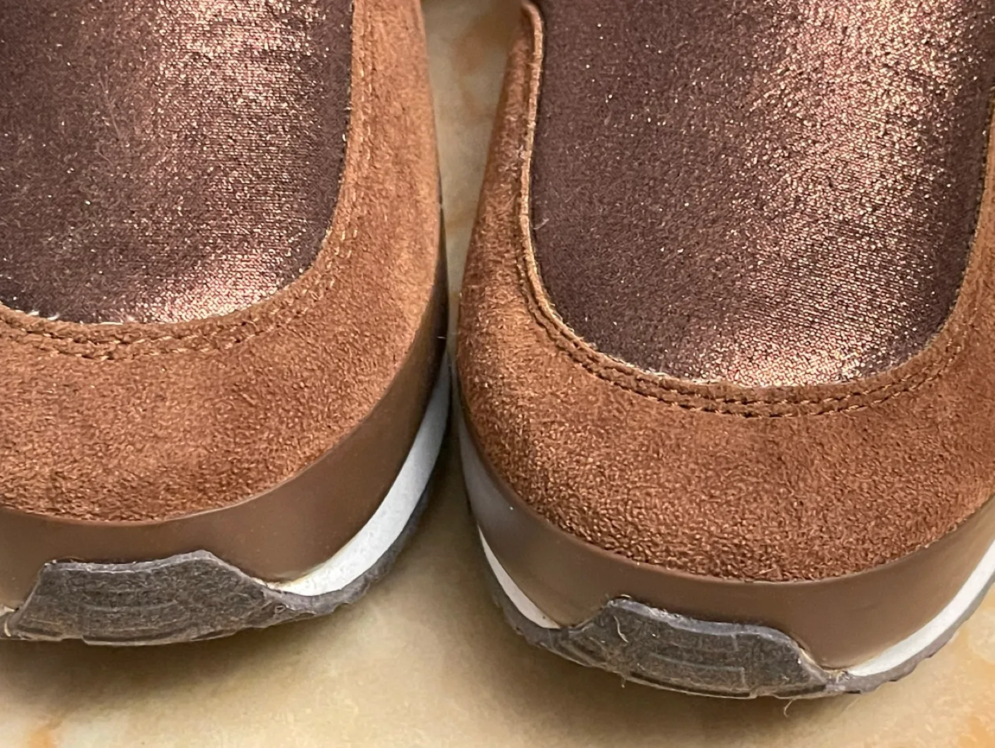 Brown Suede and Metallic  Boots 💚 image indicator(5)