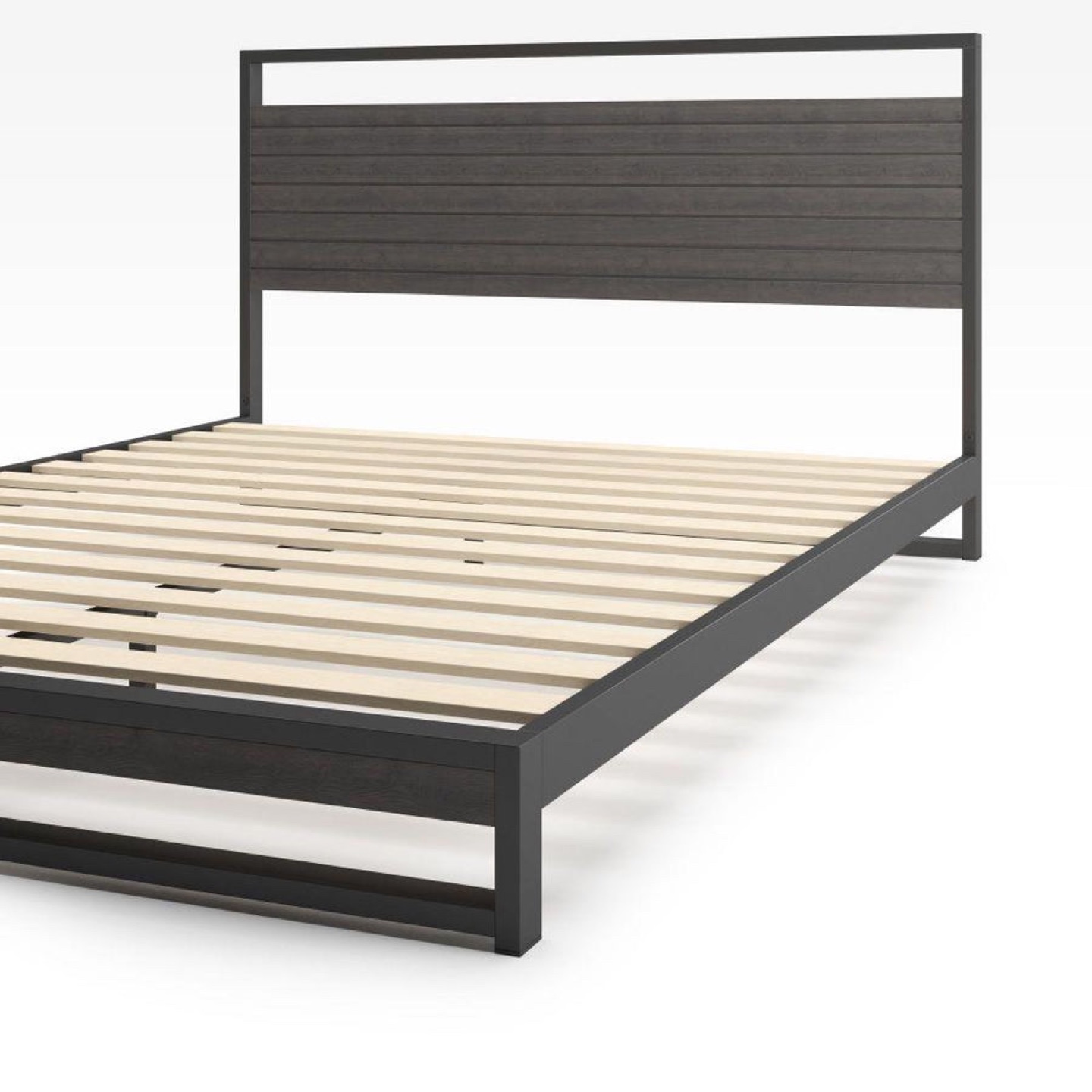 Double/Full Platform Bed Frame - No Box Spring Needed - photo 2
