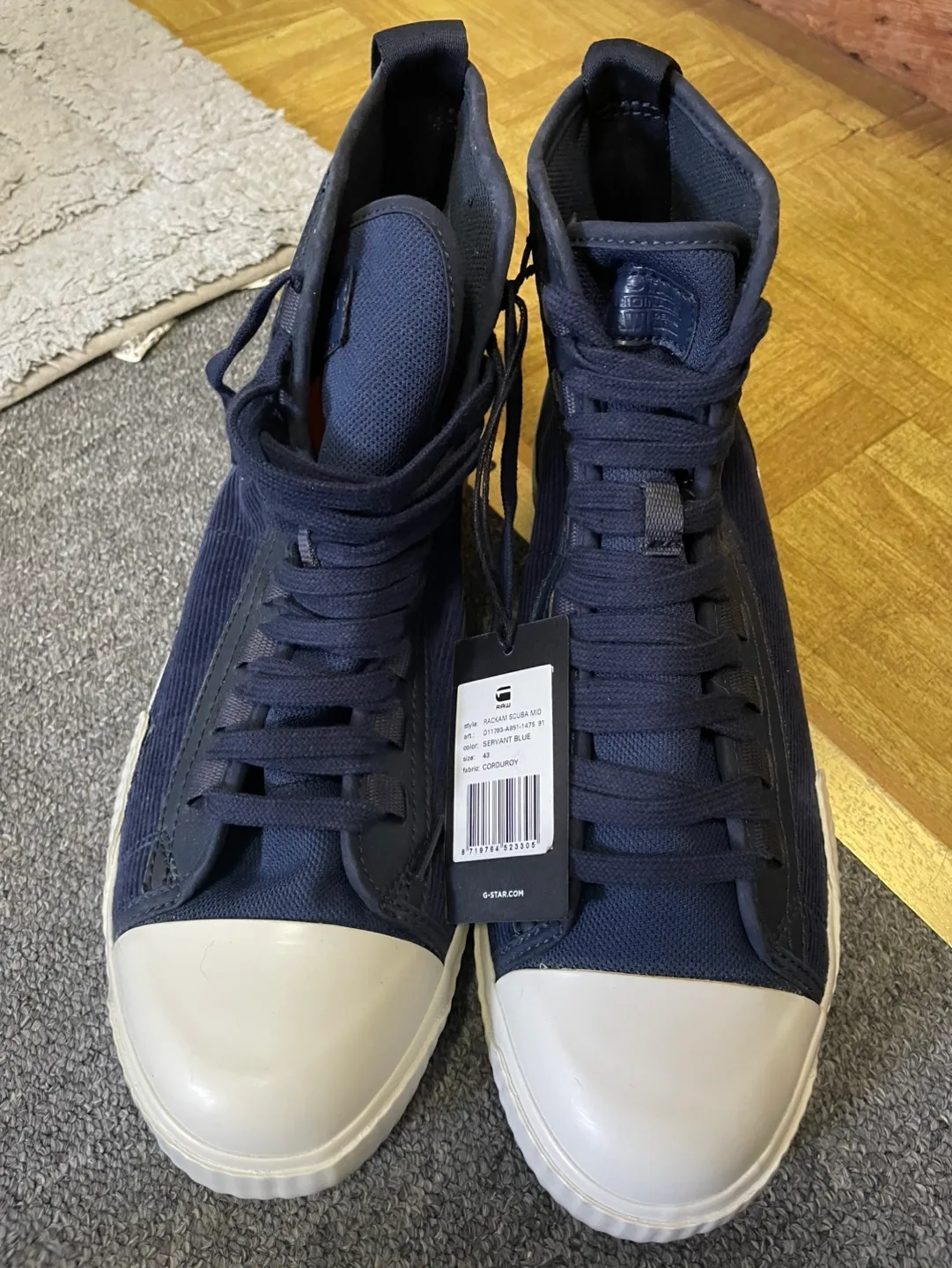 G-Star RAW Rackam Scuba Mid High Top Sneakers - Size 10 image indicator(2)
