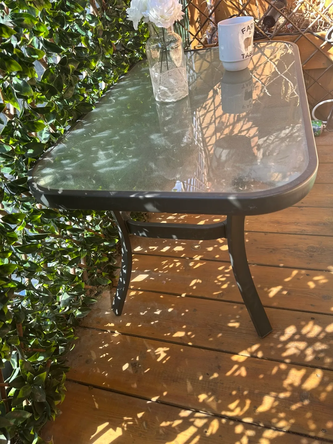 Small Glass Top Patio Table image indicator(6)