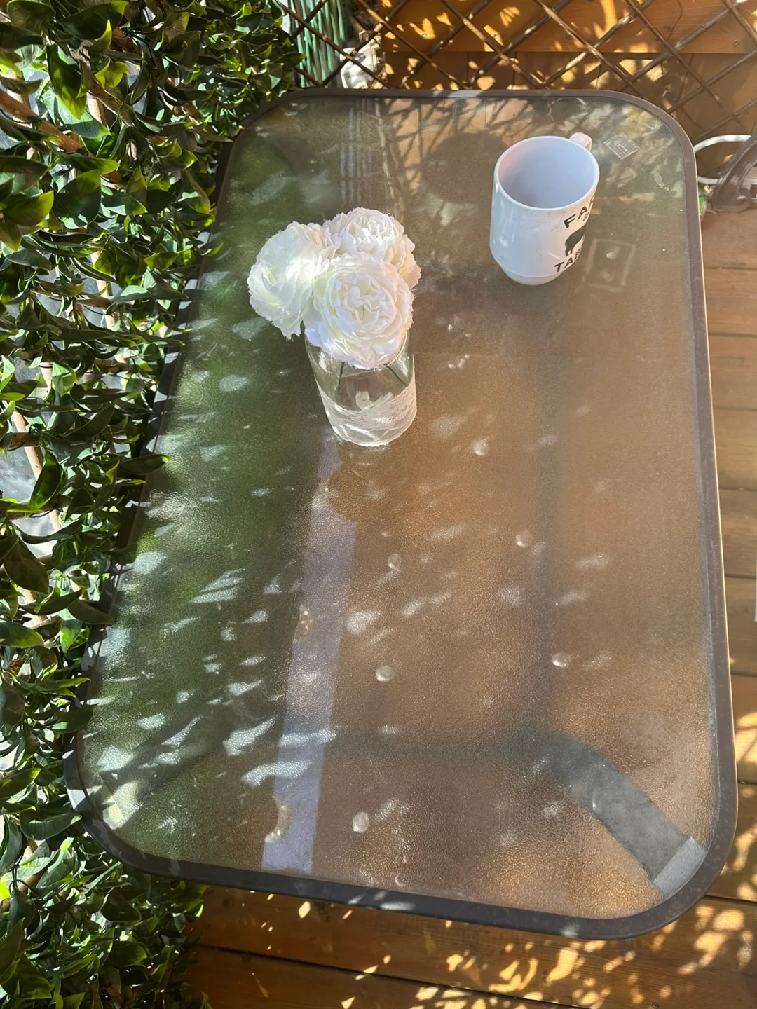 Small Glass Top Patio Table image indicator(2)