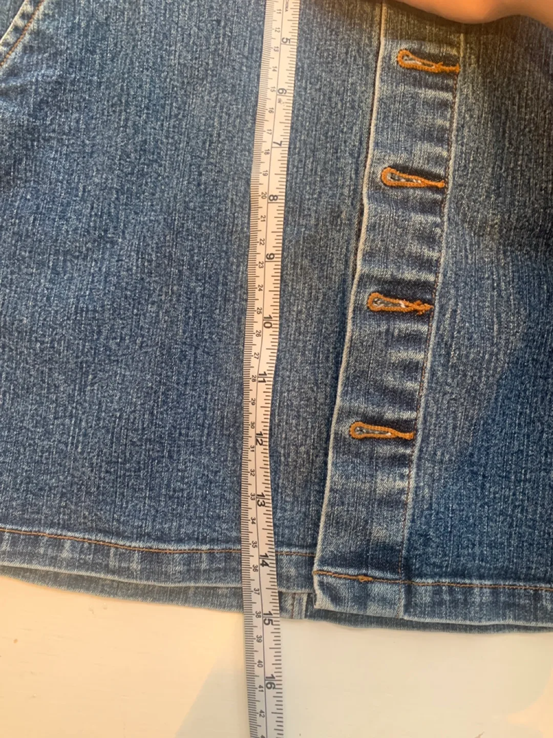 3 for 10 Vintage jean mini skirt image indicator(6)