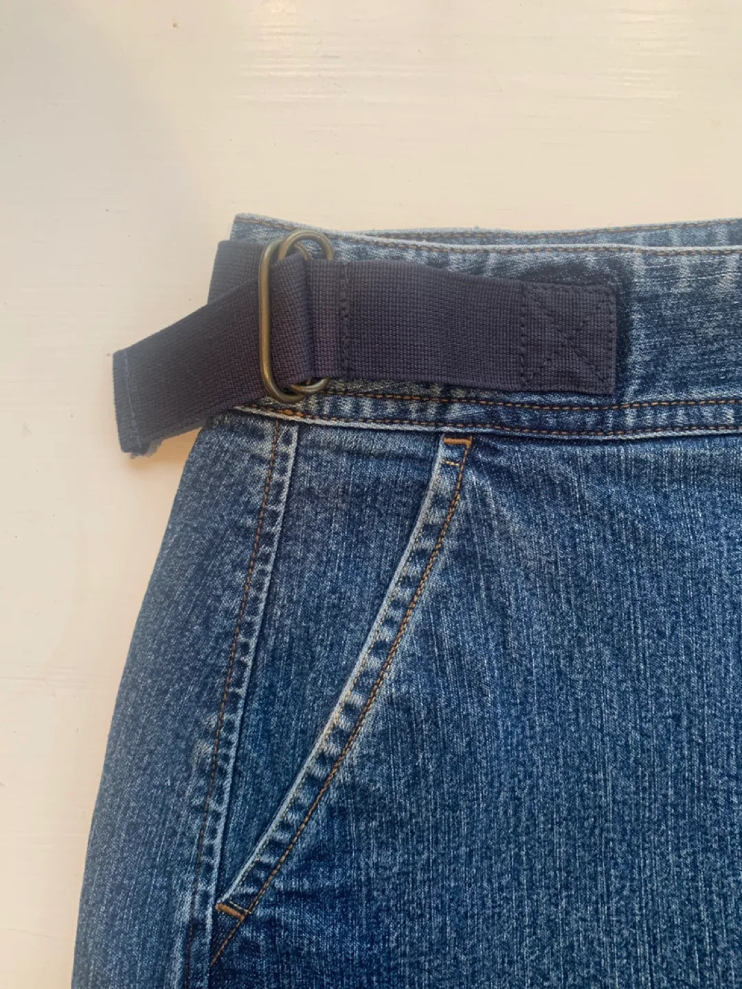 3 for 10 Vintage jean mini skirt image indicator(8)