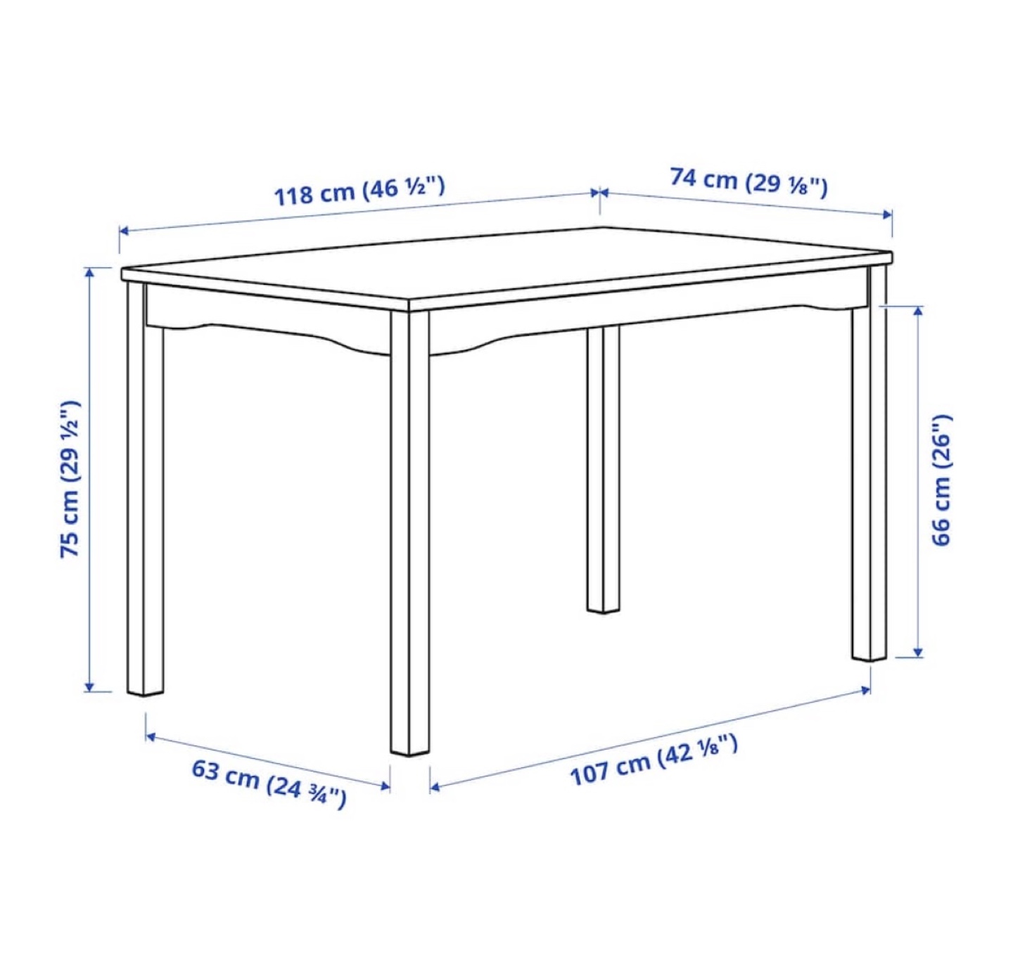IKEA Ingatorp Dining Table and 4 Chairs Set - photo 3