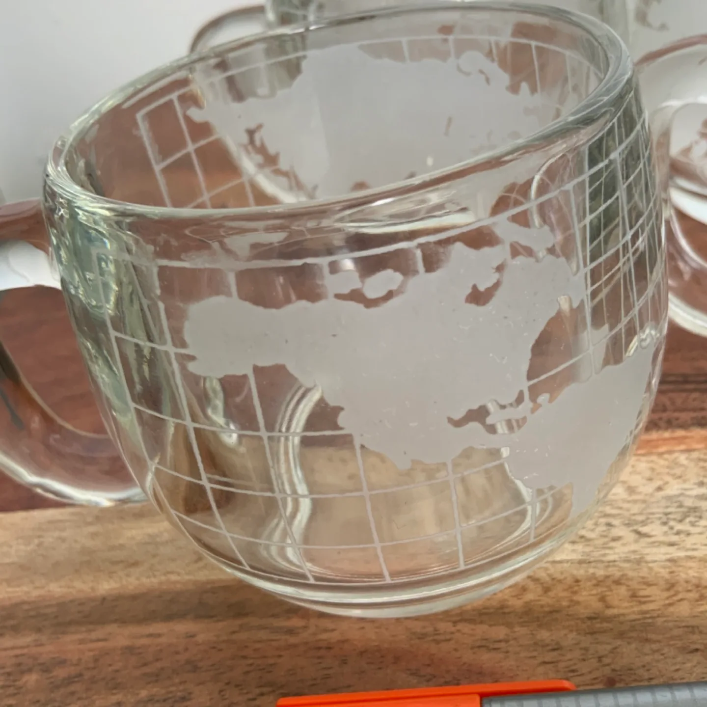 Set of four vintage glass mugs (Nestle) image indicator(3)