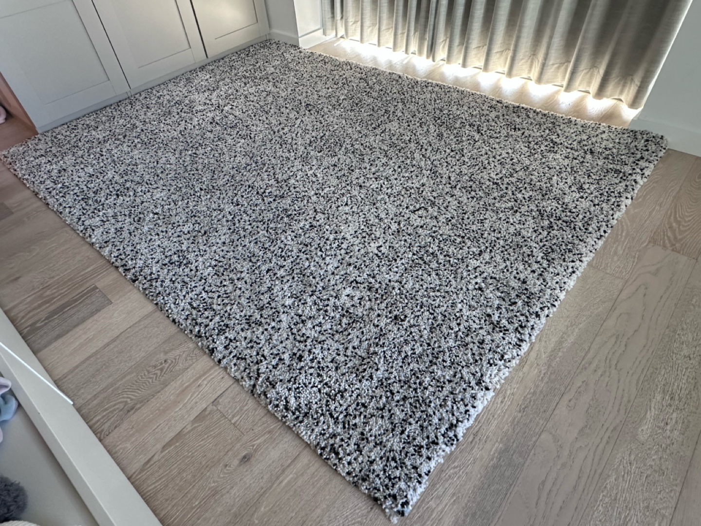 Modern Shag Rug - Black and White