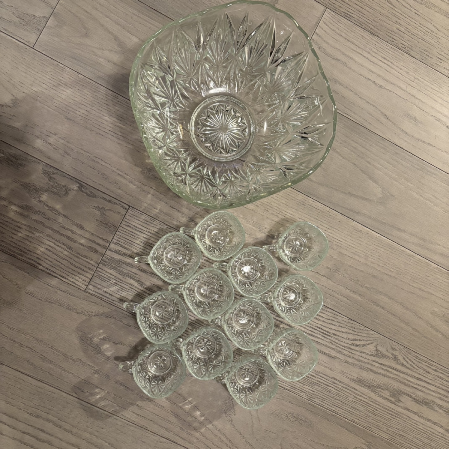Vintage Punch Bowl and Cups Set
