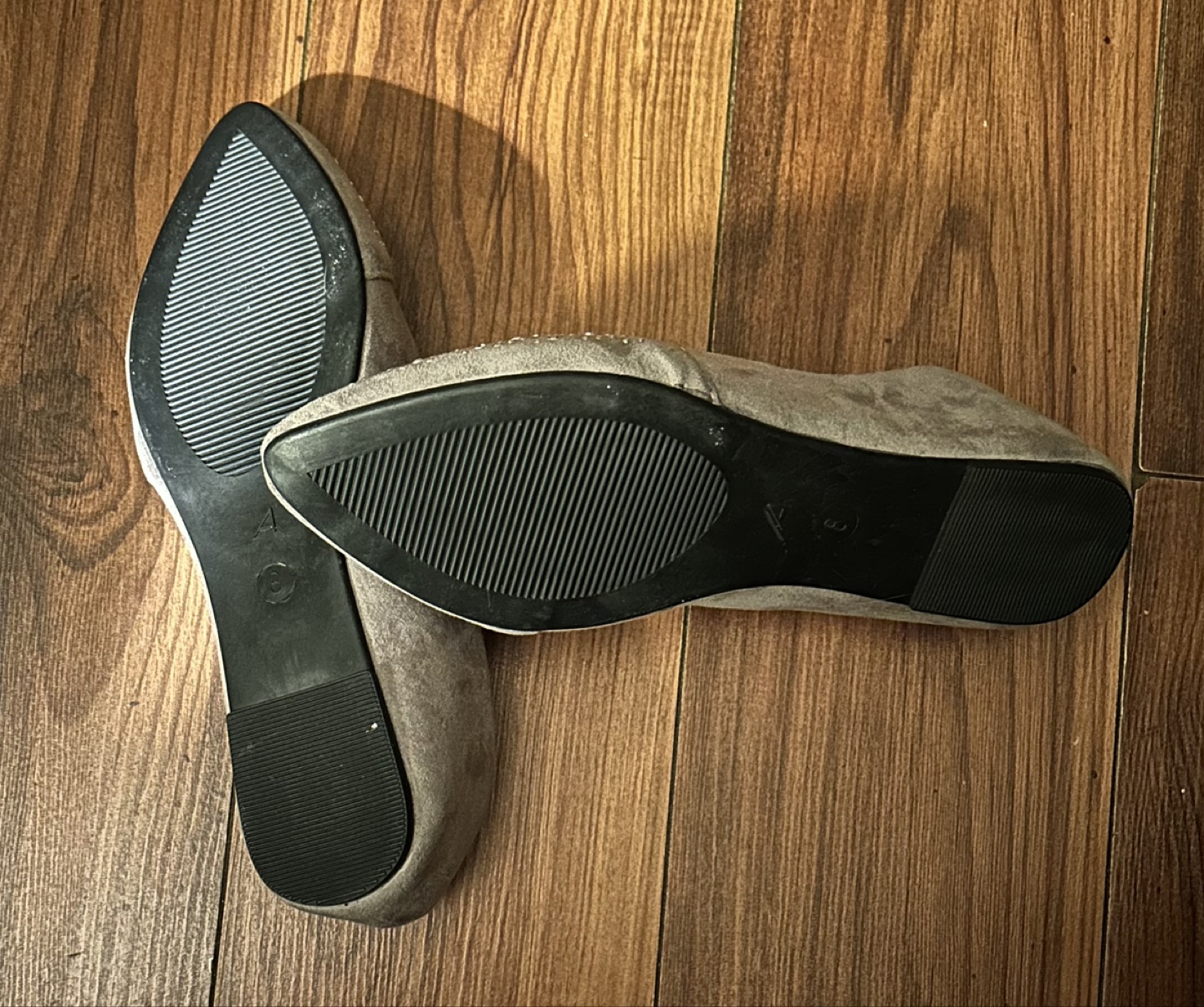 ARDENE Grey Rhinestone Flats - photo 3