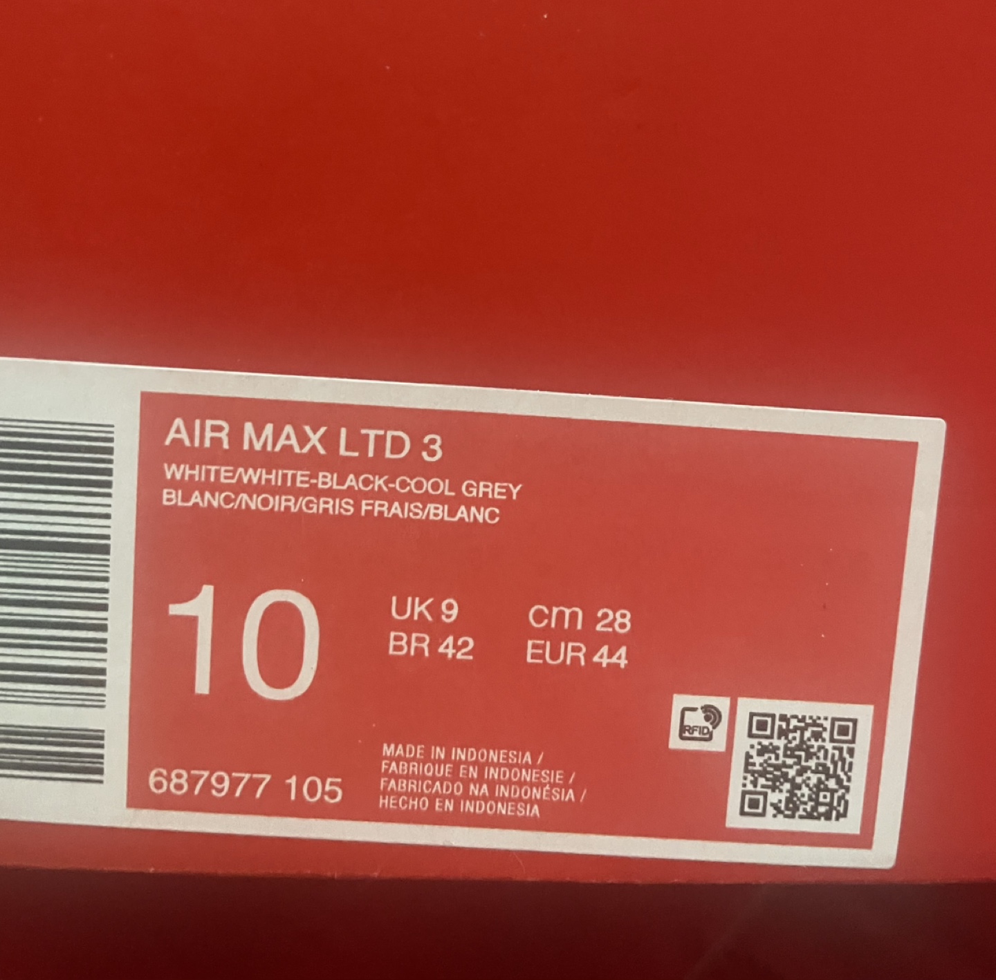 Nike Air Max LTD 3 Men's Size 10 Shoes - photo 2