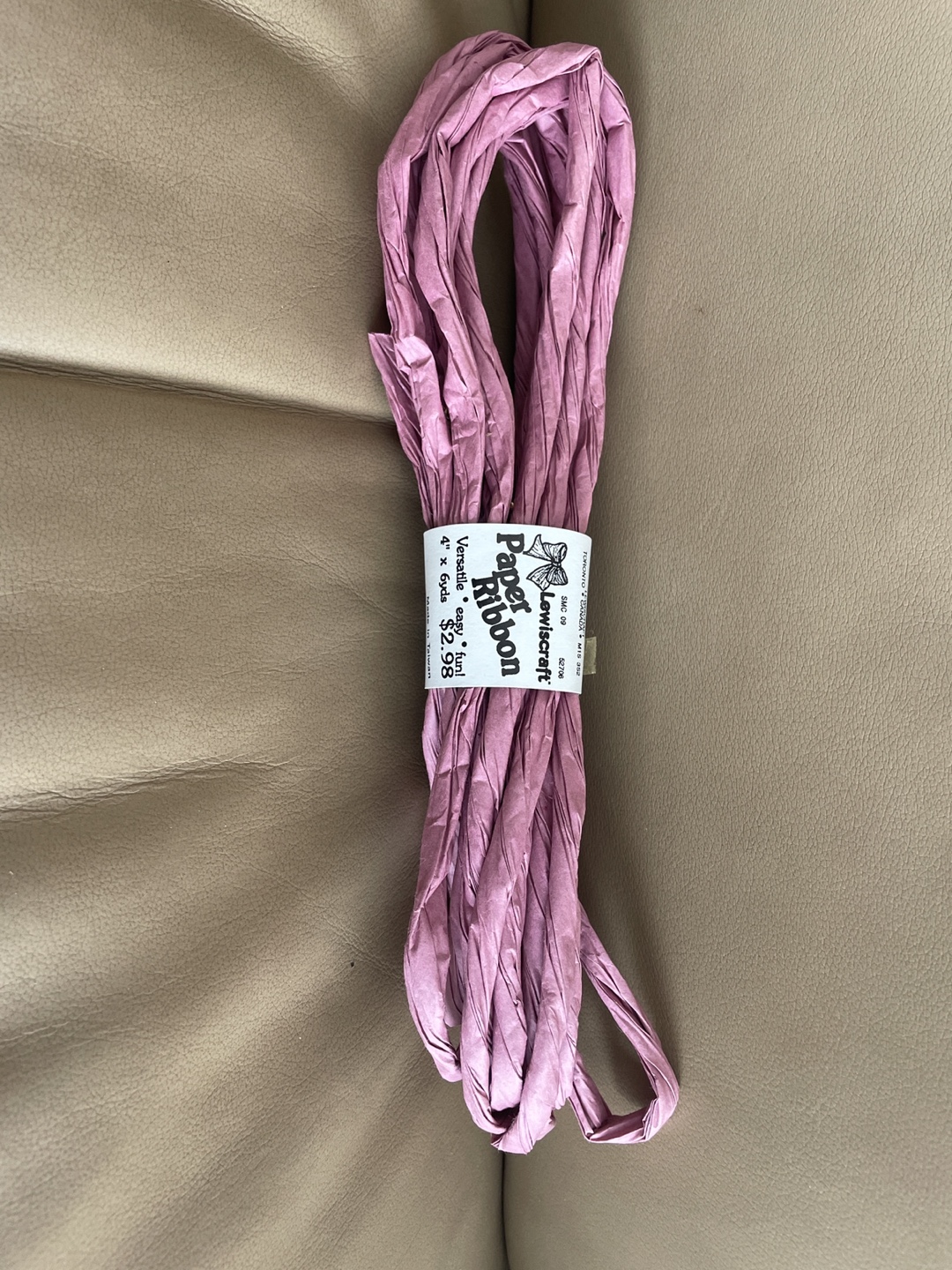 Lewiscraft Paper Ribbon - Dusty Rose