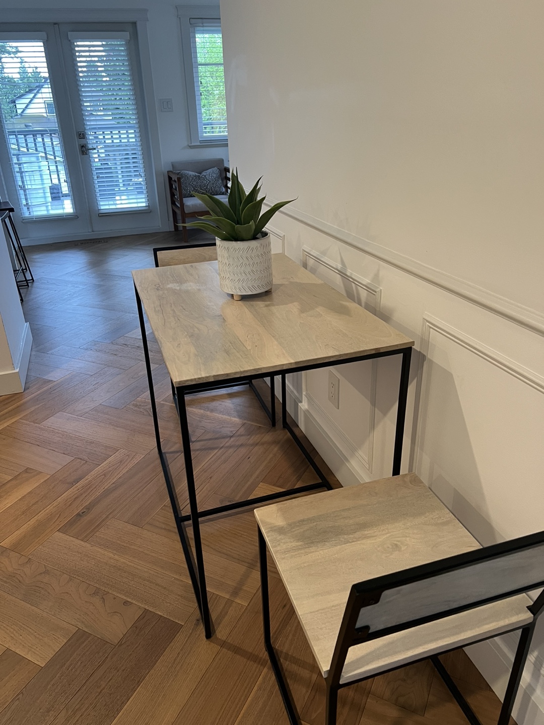 Small Dining Table Set with Two Chairs - photo 3