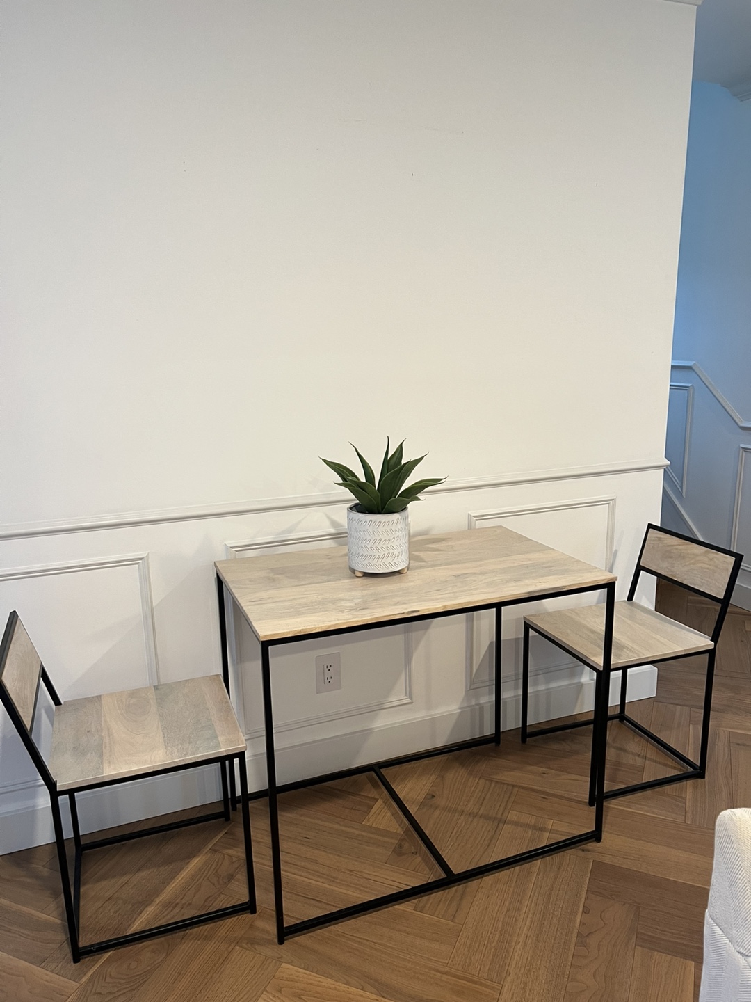 Small Dining Table Set with Two Chairs