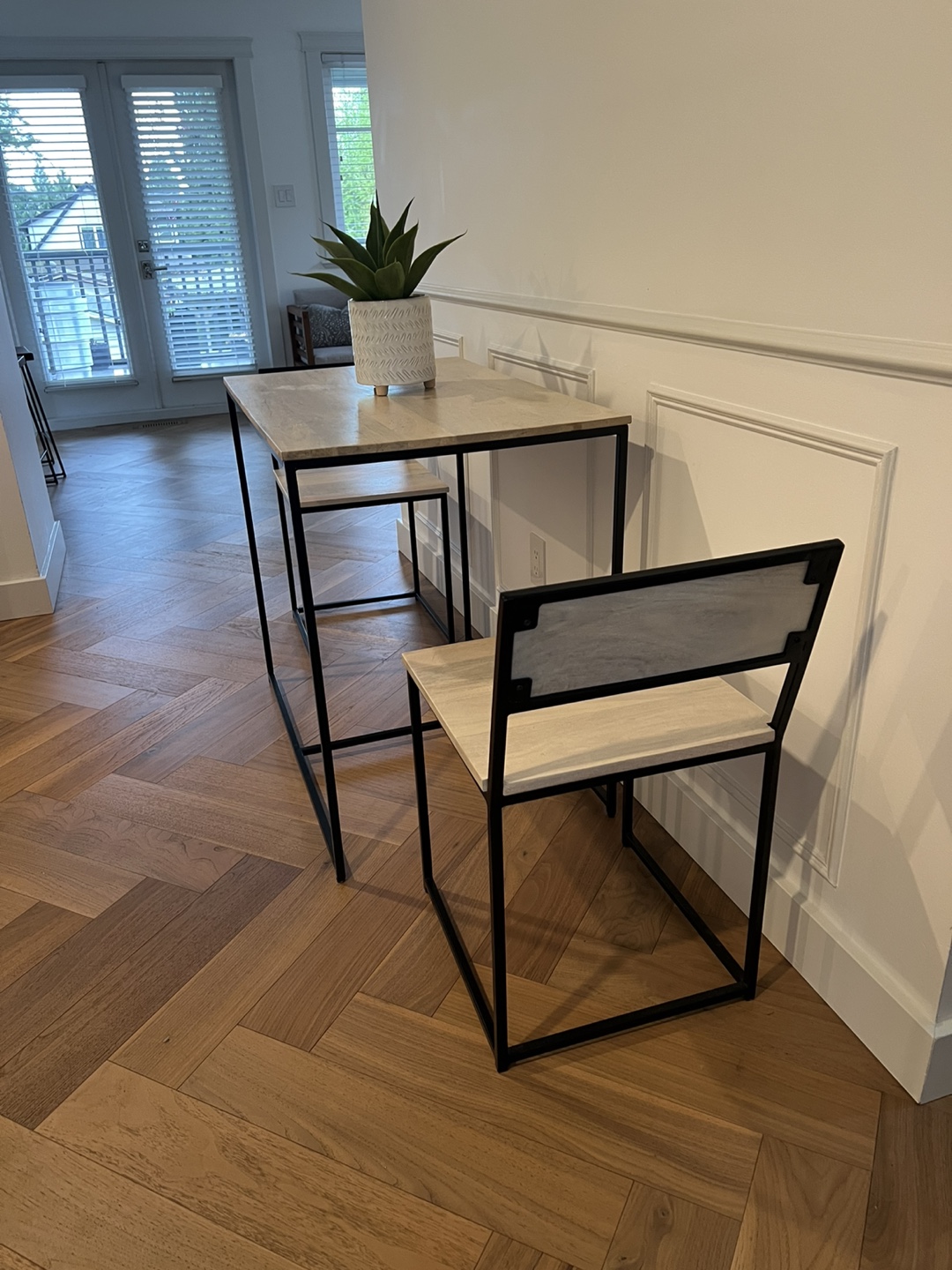Small Dining Table Set with Two Chairs - photo 2