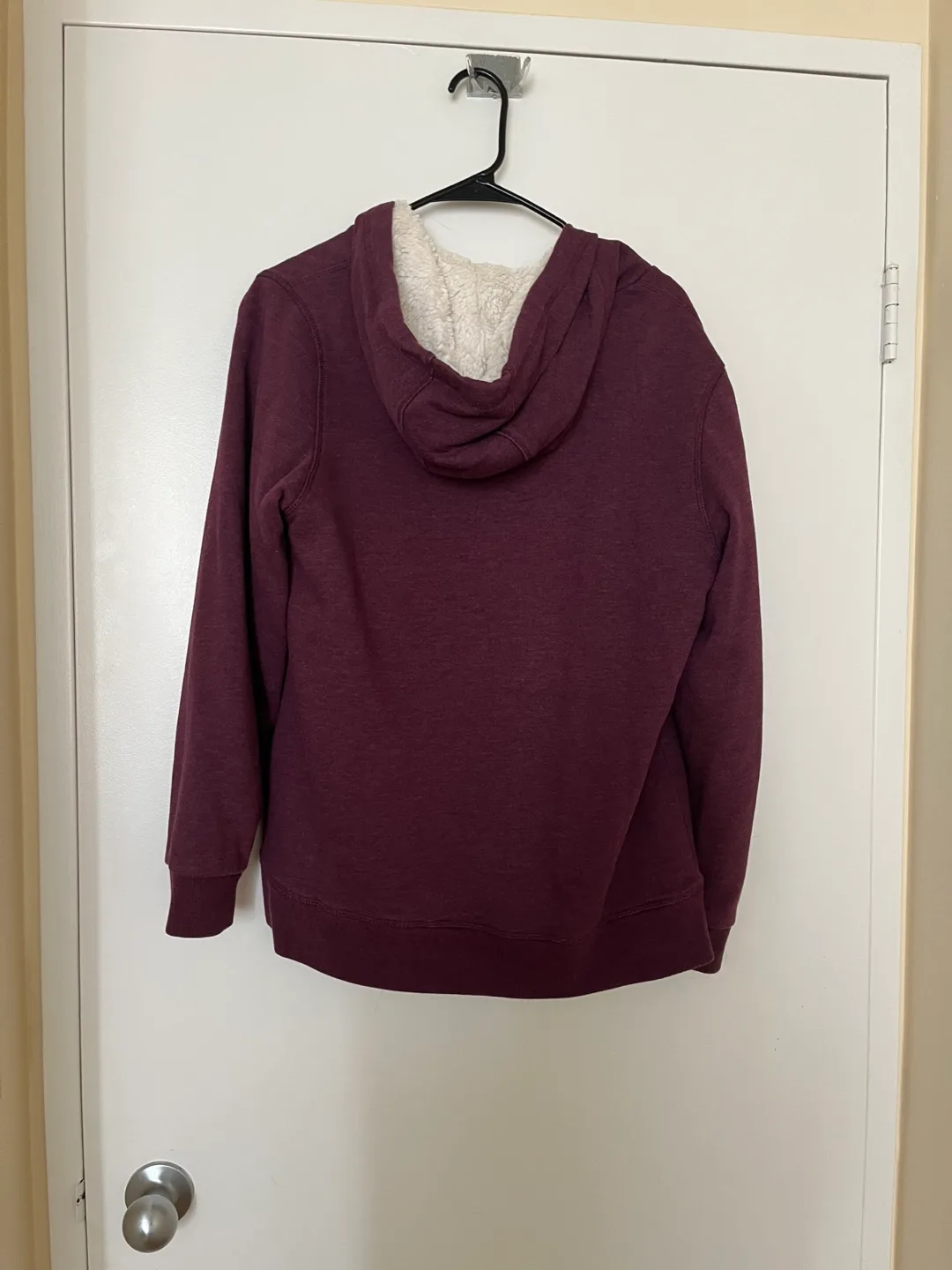 Women's Burgundy Zip-Up Hoodie - Fleece-Lined image indicator(2)