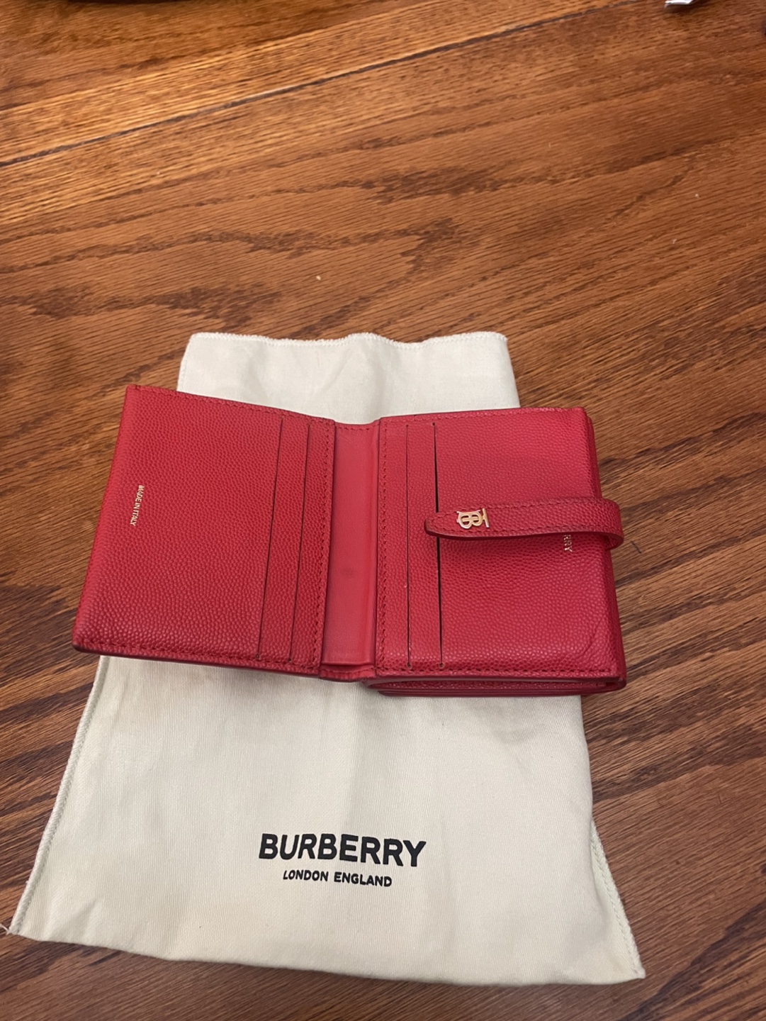 Burberry Red Leather Wallet - photo 2