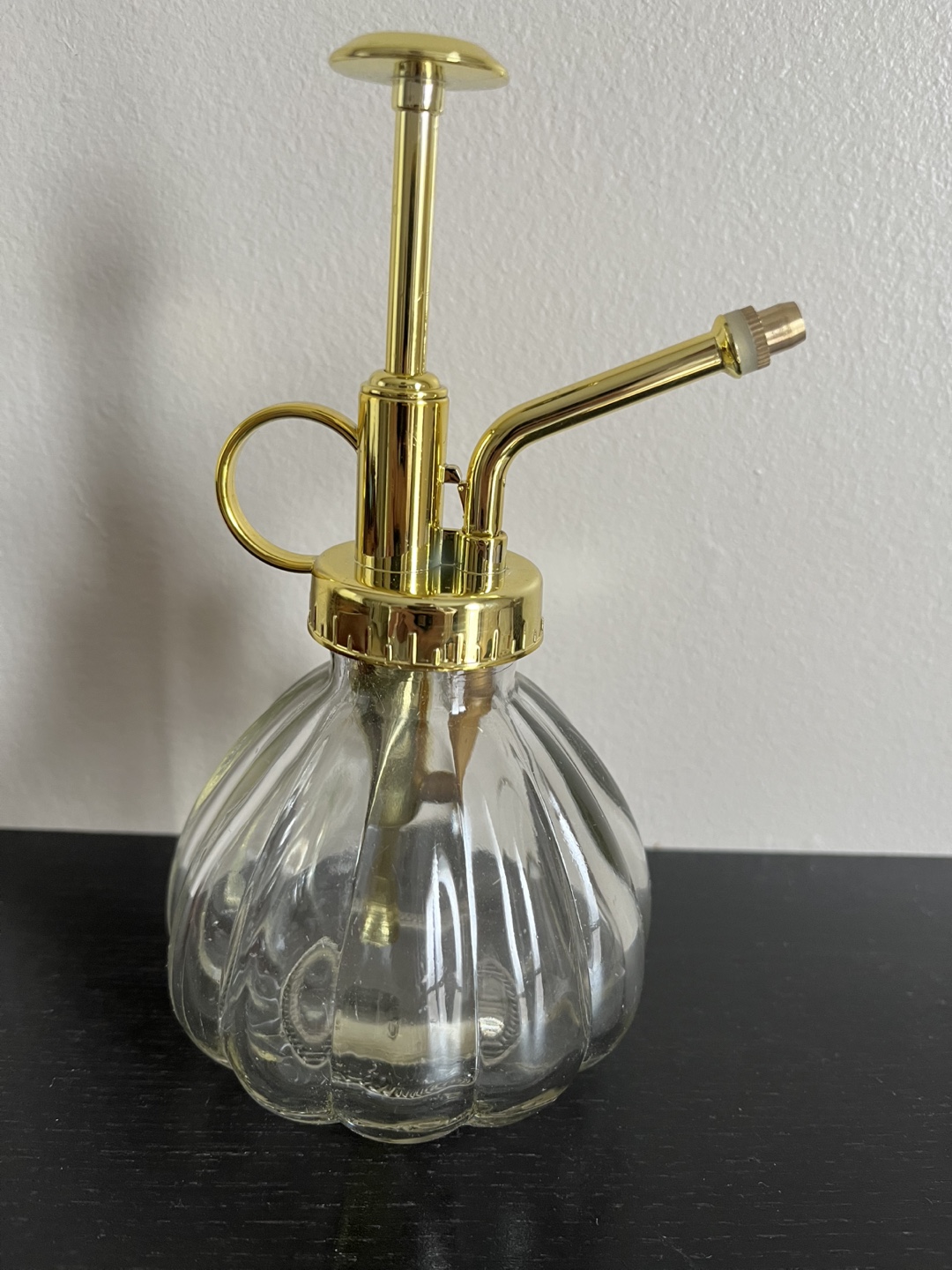 Decorative Glass Plant Mister Spray Bottle - Black & Gold - photo 4