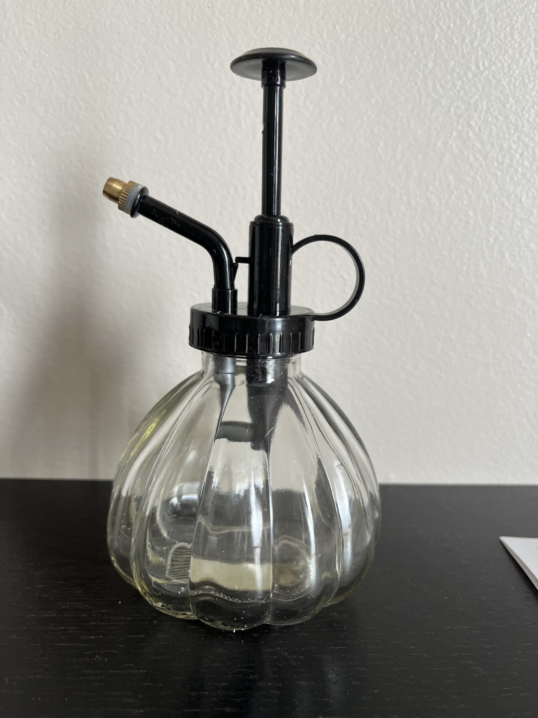 Decorative Glass Plant Mister Spray Bottle - Black & Gold - photo 2